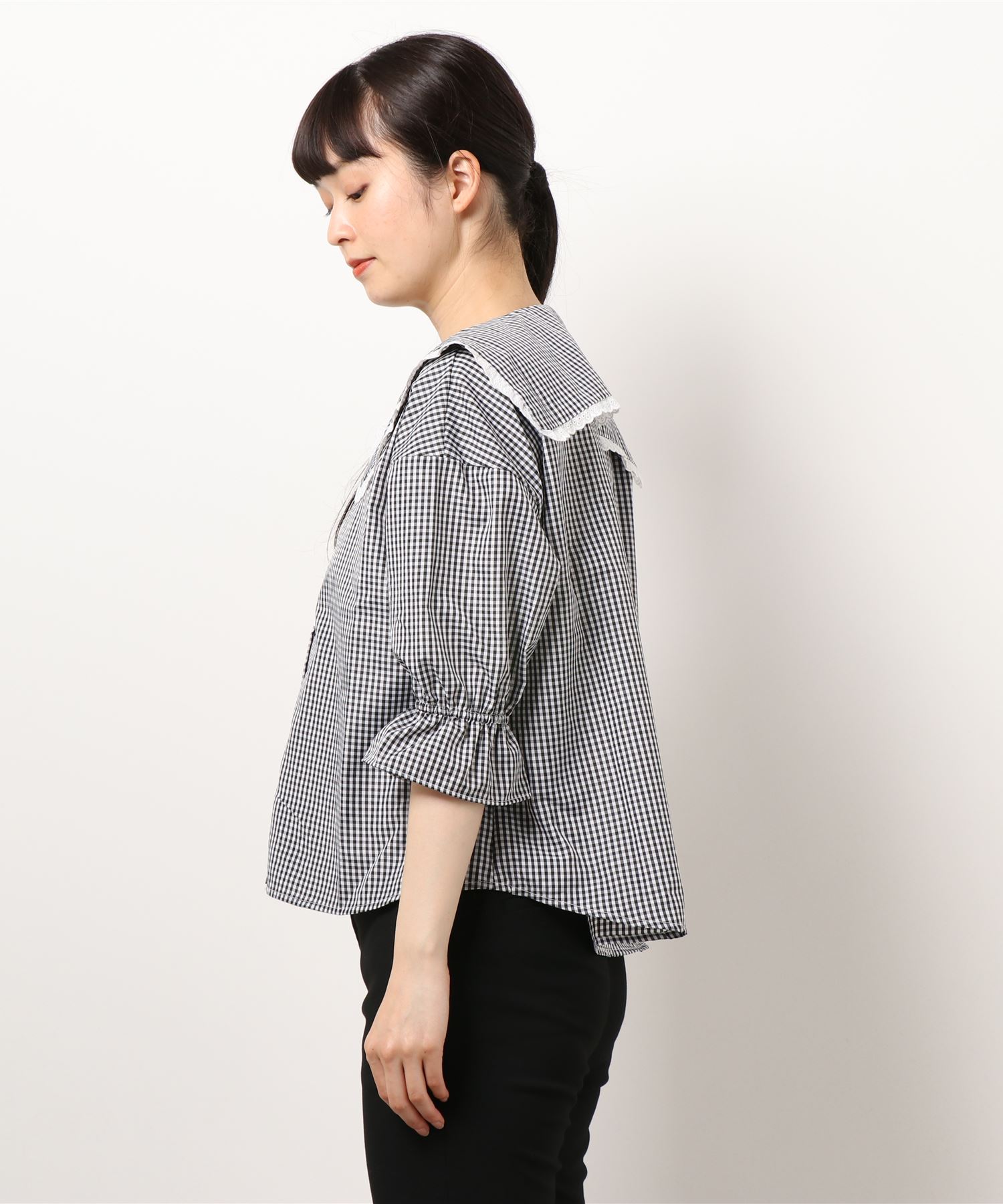 デカ襟レースブラウス Ems Excite Retro Girl Online Store レトロガールオンラインストア