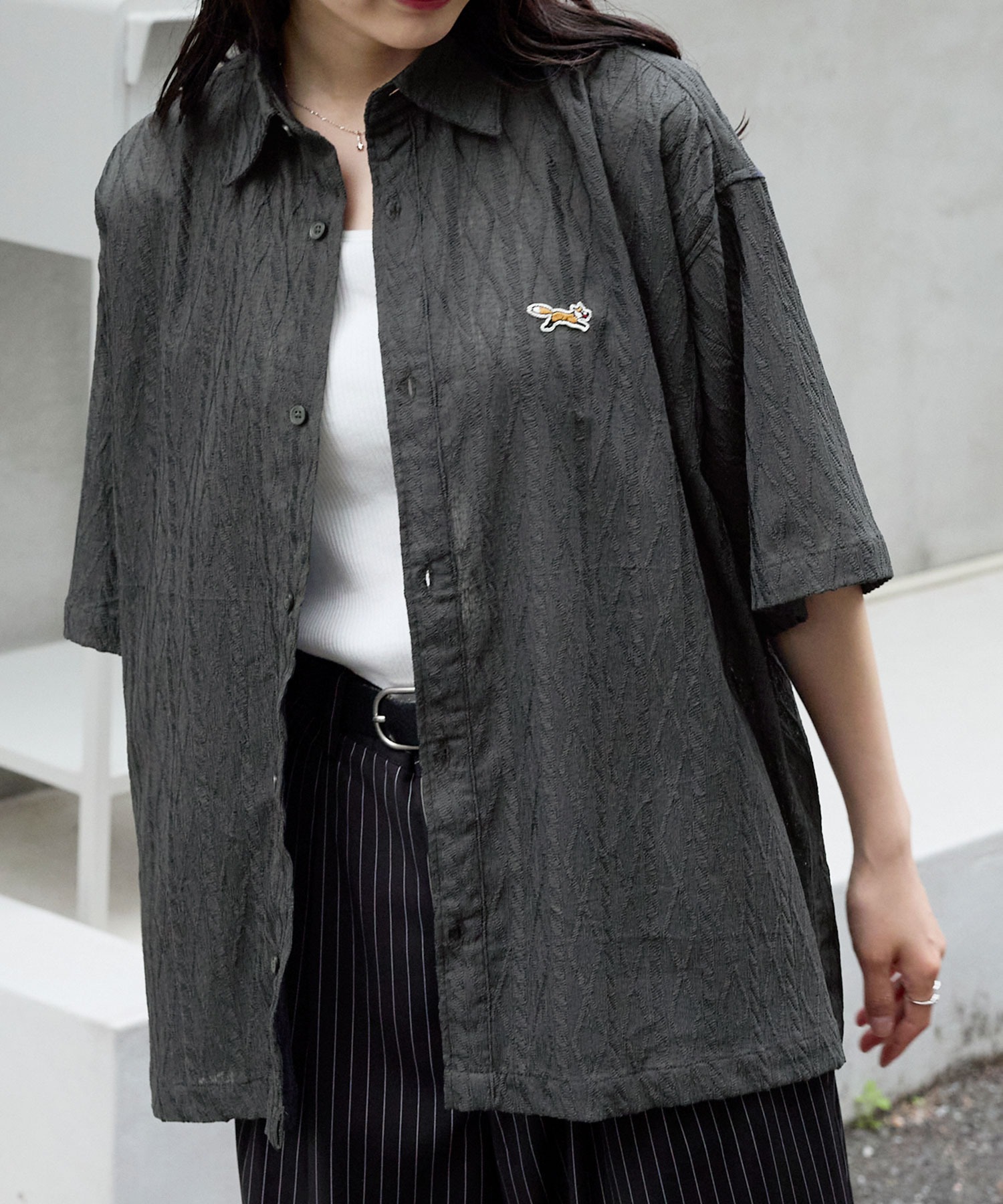 PENNEYS/ペニーズ 別注 THE FOX ロゴ ワンポイントワッペン刺繍 レース