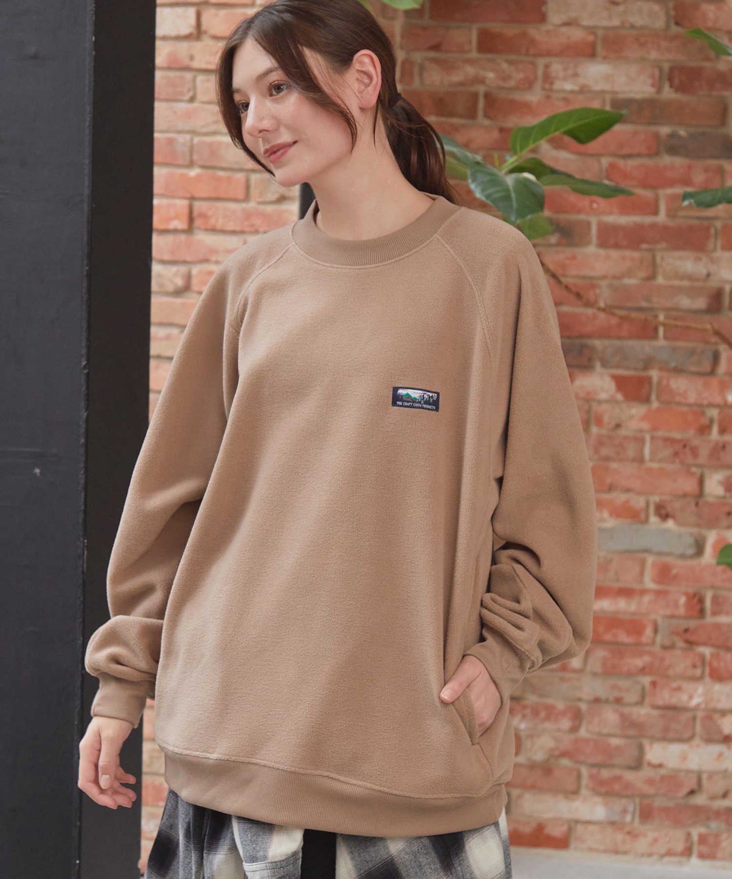 マルチファンクショナル ビッグシルエット ラグランスリーブフリース