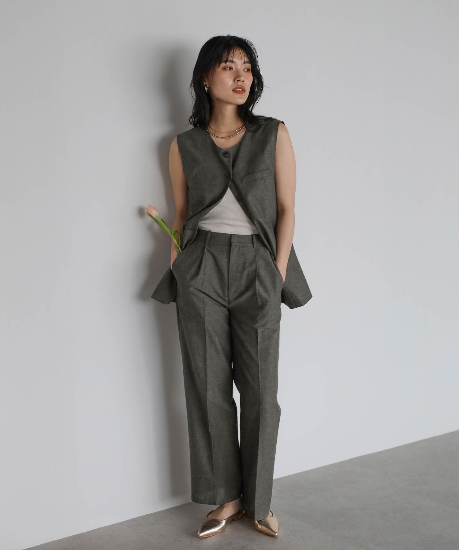 model：H167 着用サイズ：FREE