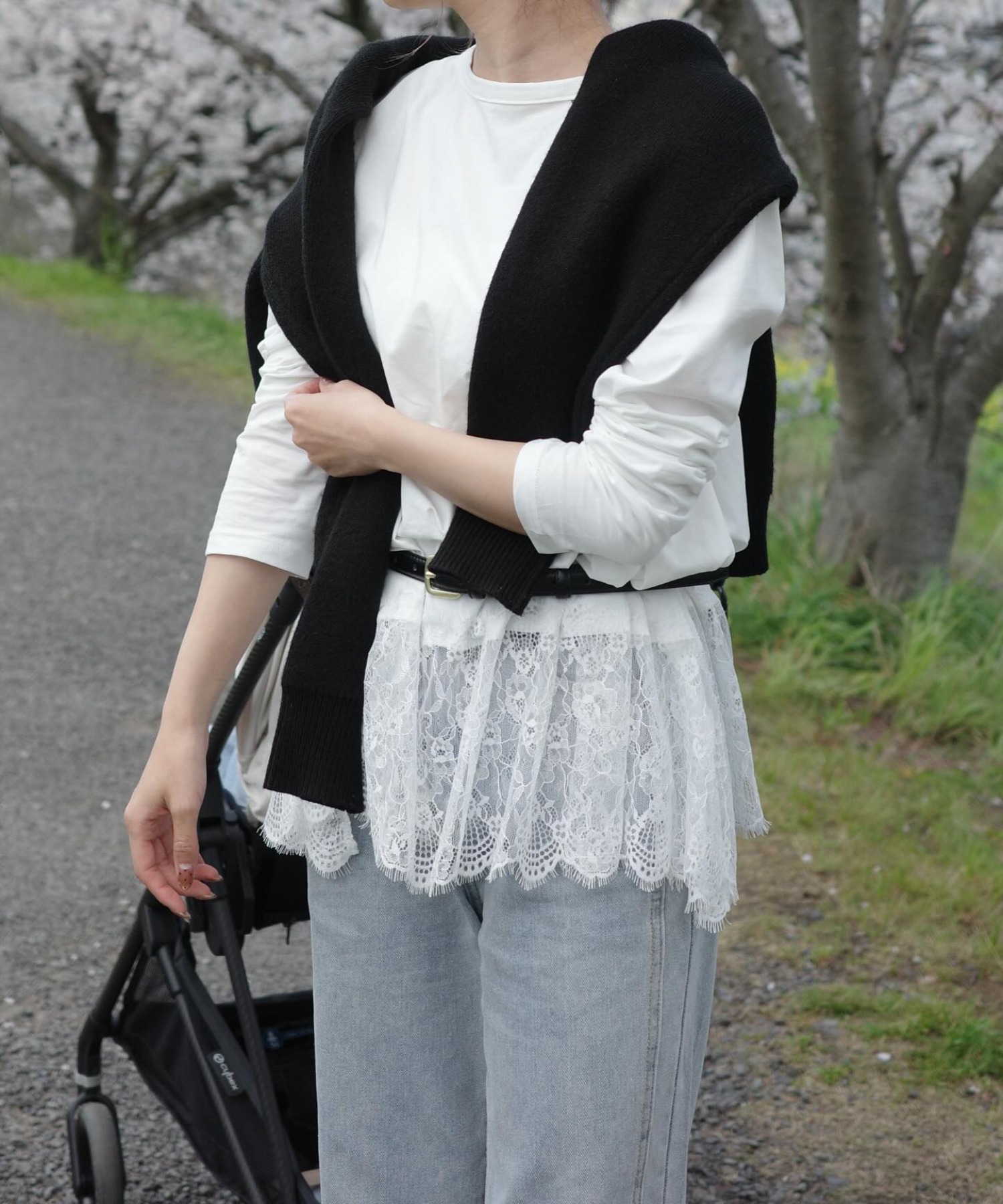 model：H155 着用サイズ：FREE