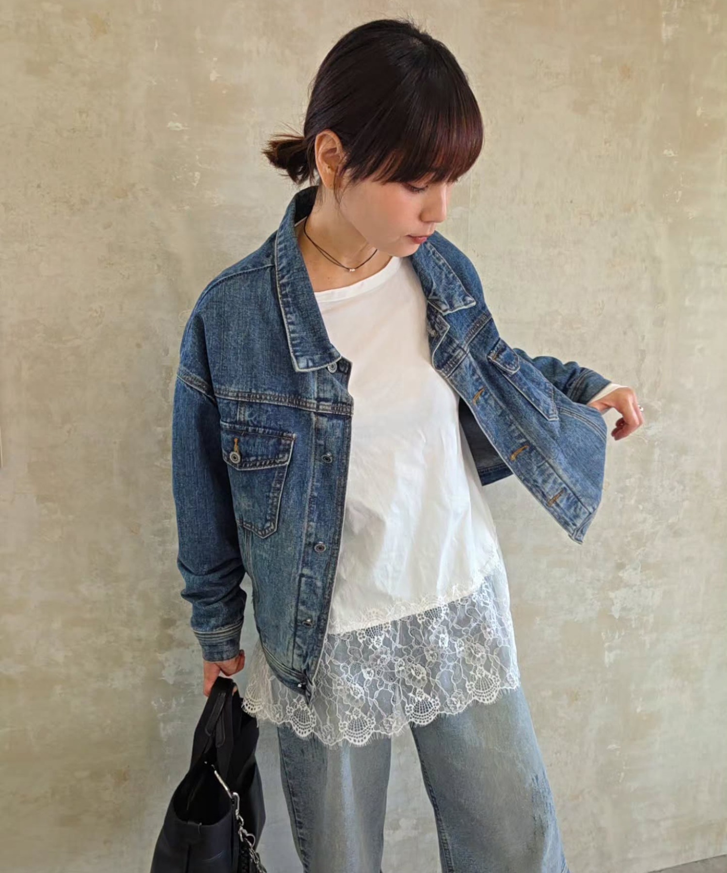 model：H160 着用サイズ：FREE