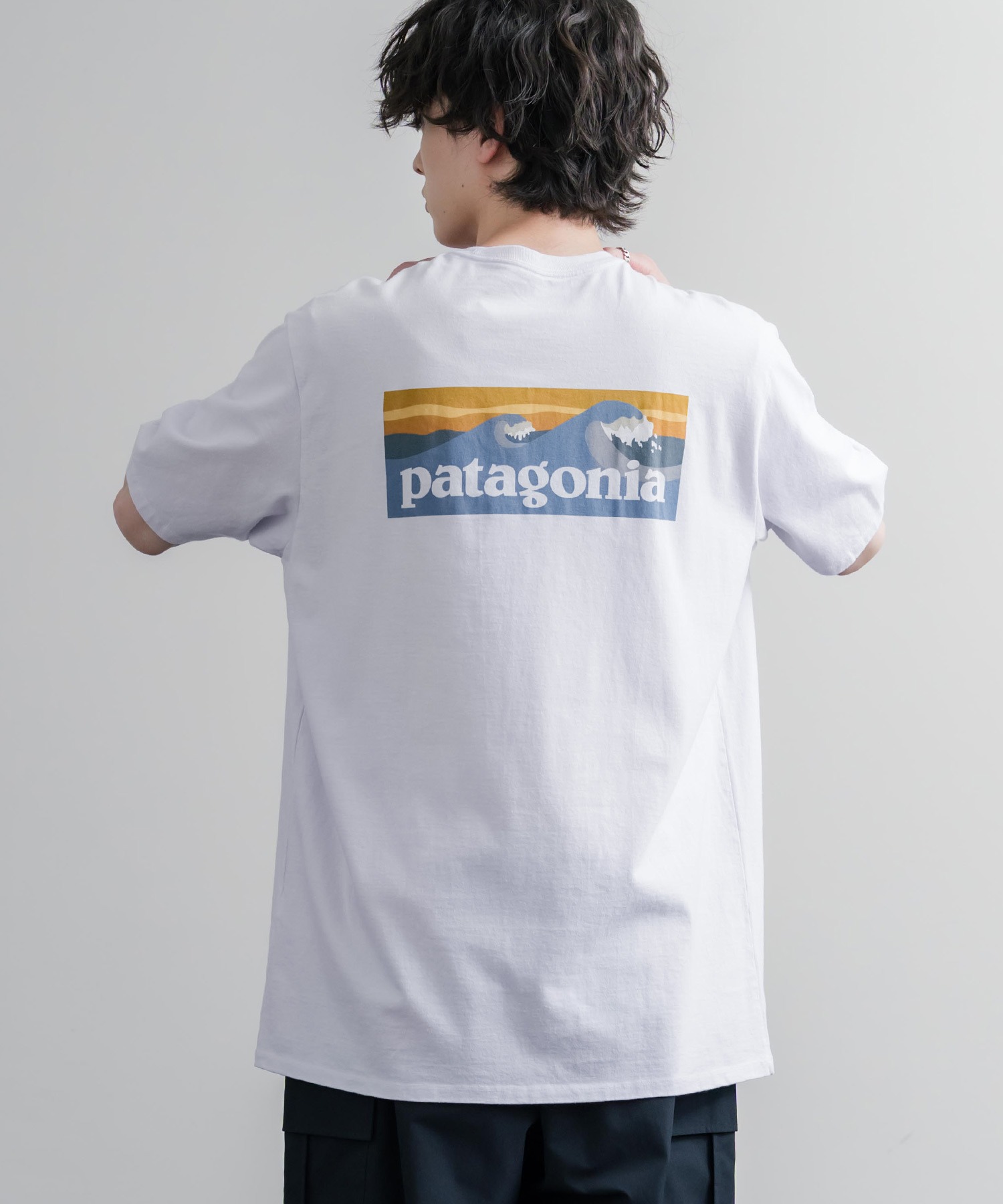 Patagonia M's Boards short Logo Pocket Responsibili‑T — футболка с нагрудным карманом