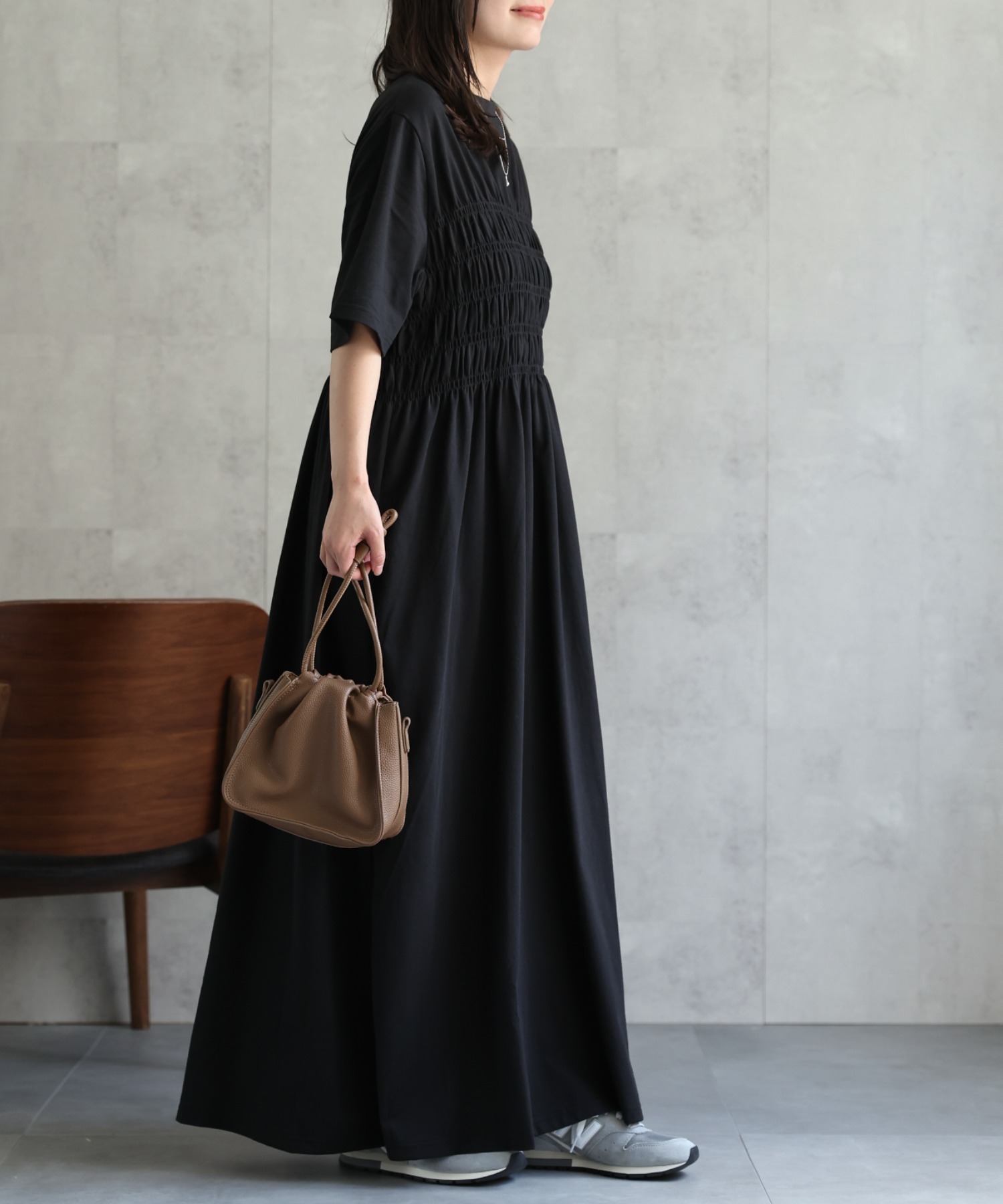 model：156cm 着用サイズ：Mサイズ
