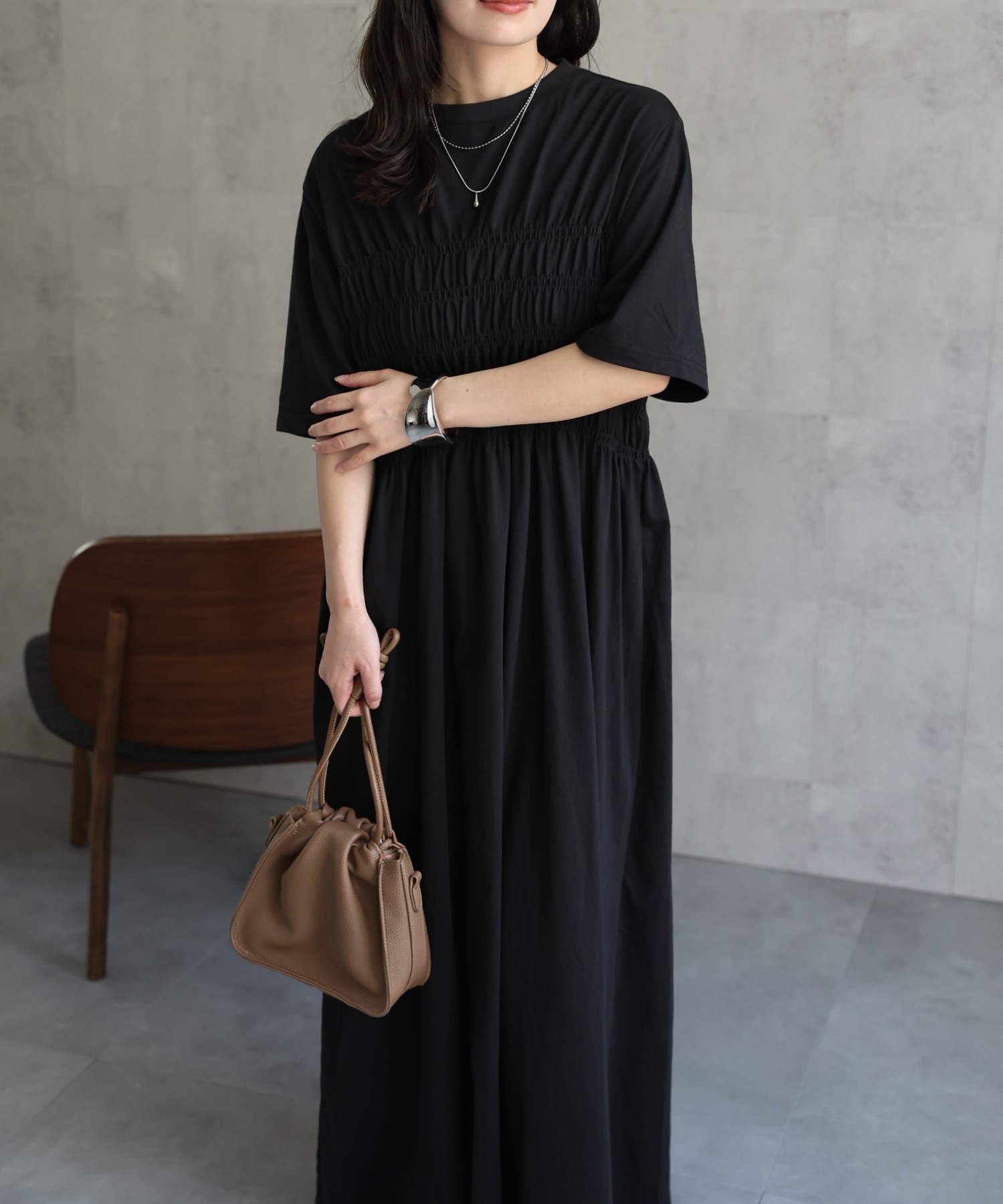 model：156cm 着用サイズ：Mサイズ