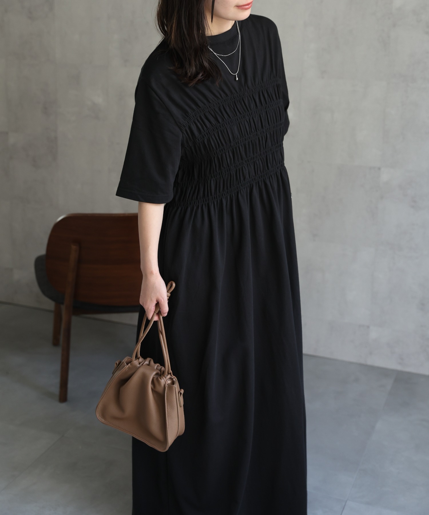 model：156cm 着用サイズ：Mサイズ
