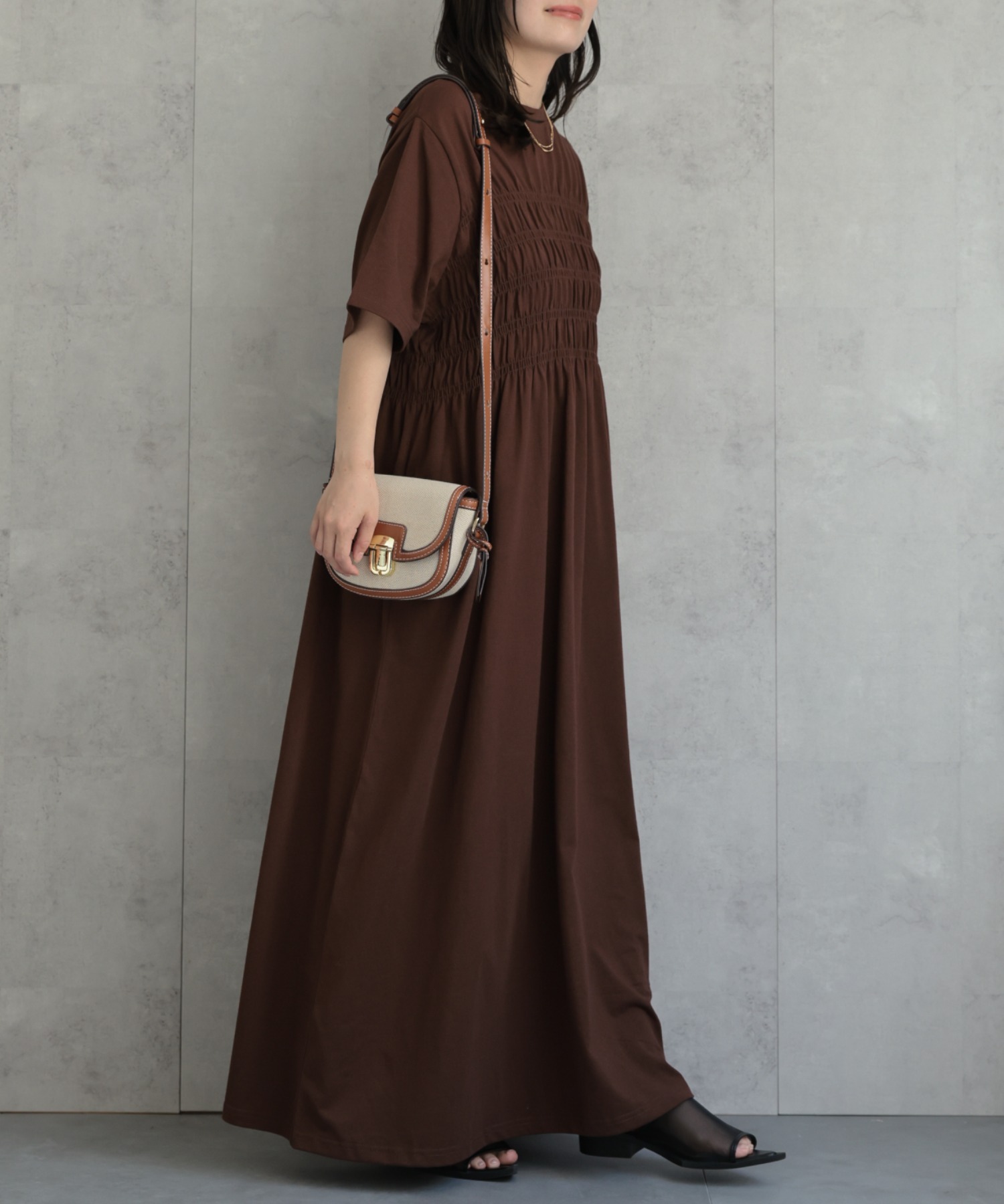 model：156cm 着用サイズ：Mサイズ