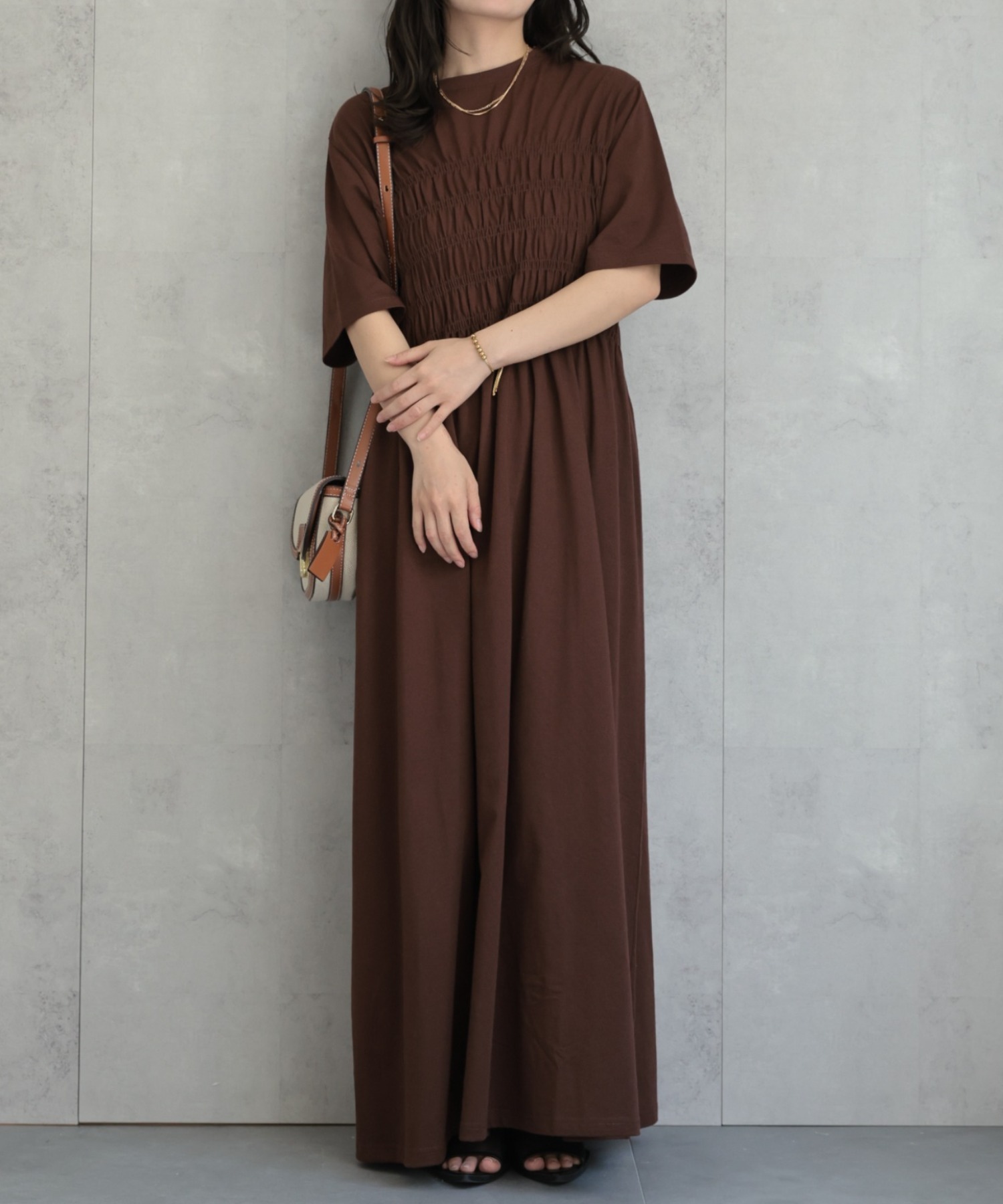 model：156cm 着用サイズ：Mサイズ