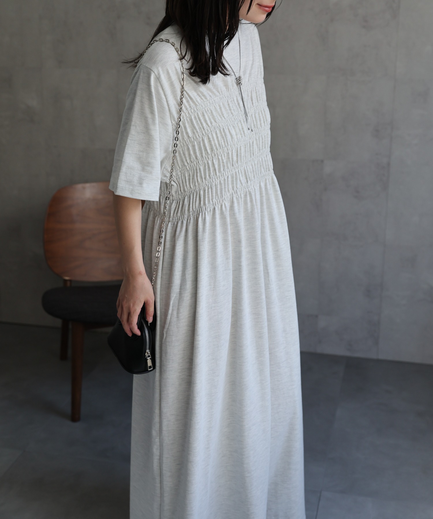 model：156cm 着用サイズ：Mサイズ