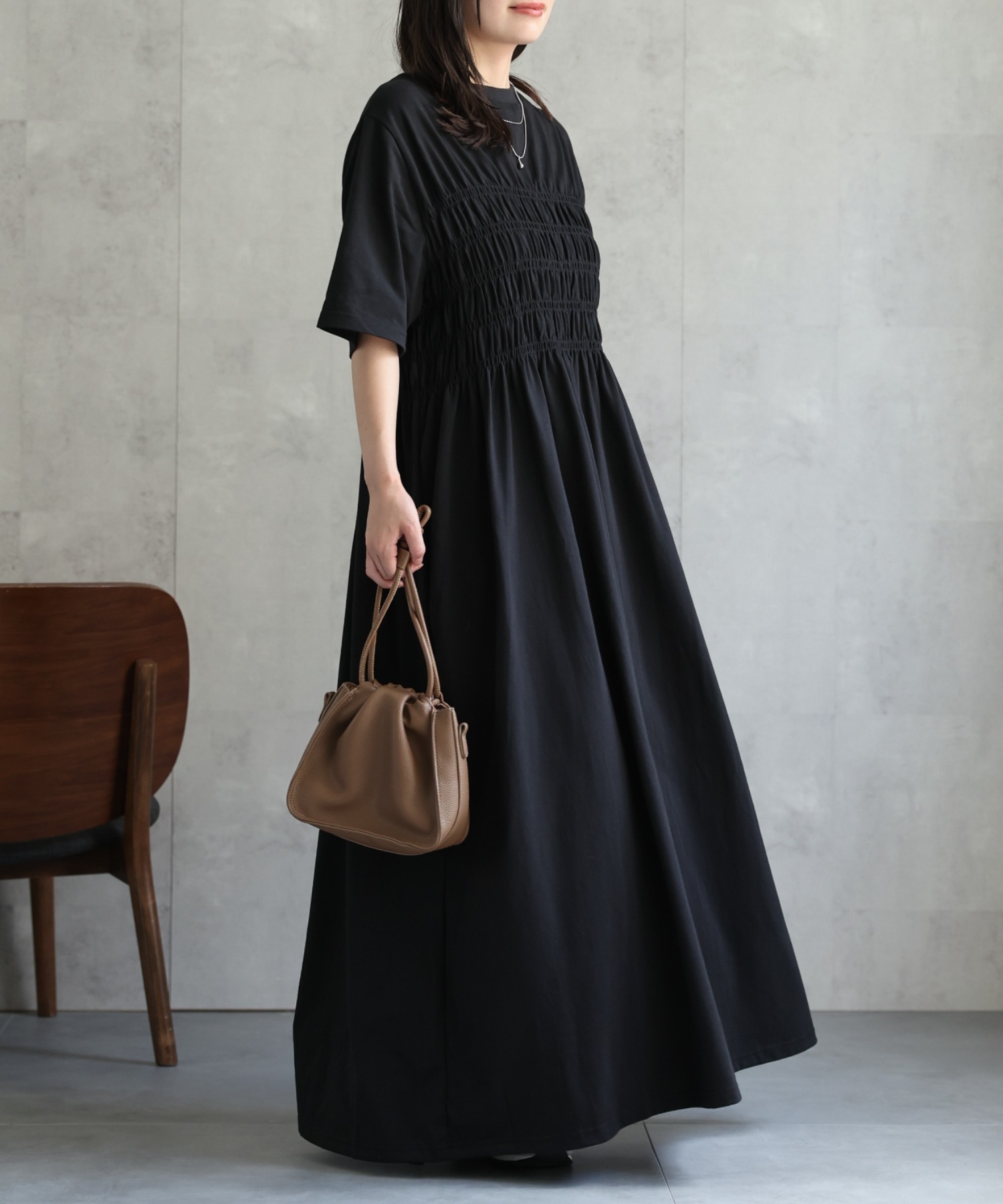 model：156cm 着用サイズ：Mサイズ