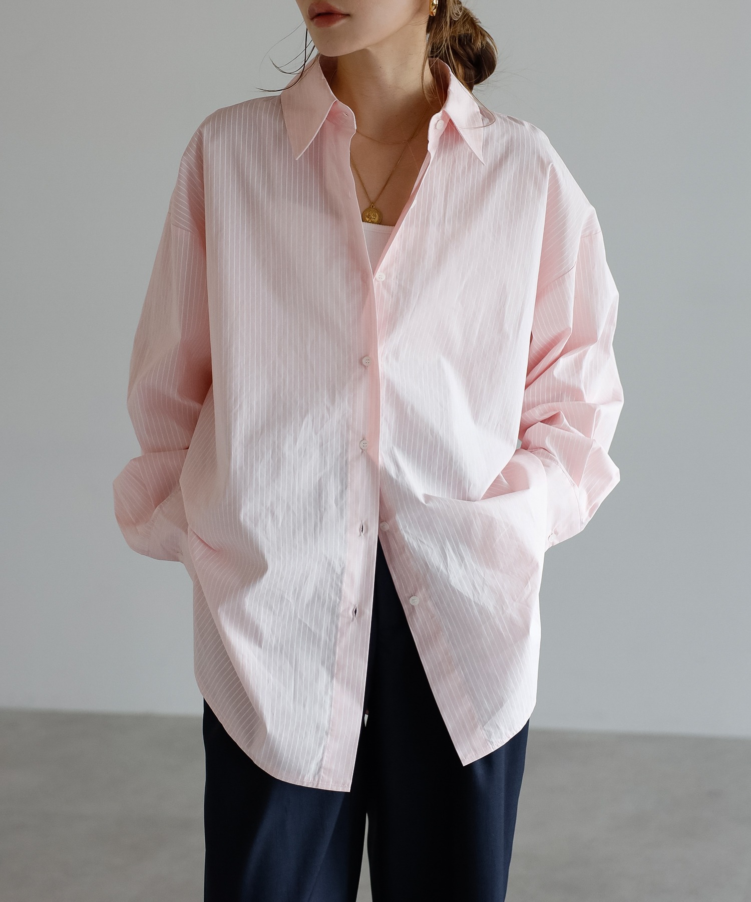 model：H165 着用サイズ：FREE