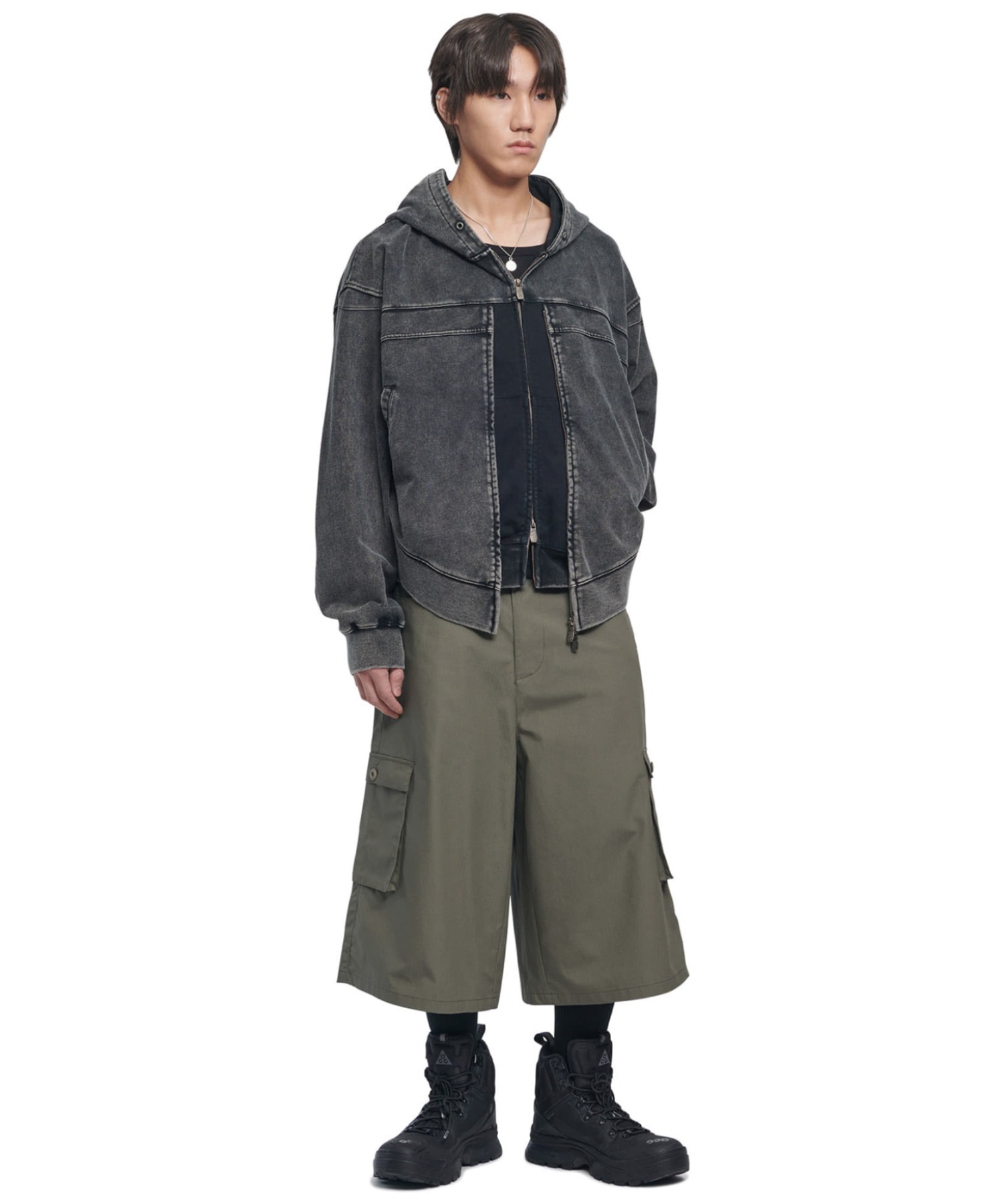 A'GEM/9 × .kom 『NOMANUAL/ノーマニュアル』 VINTAGE LAYER HOODED