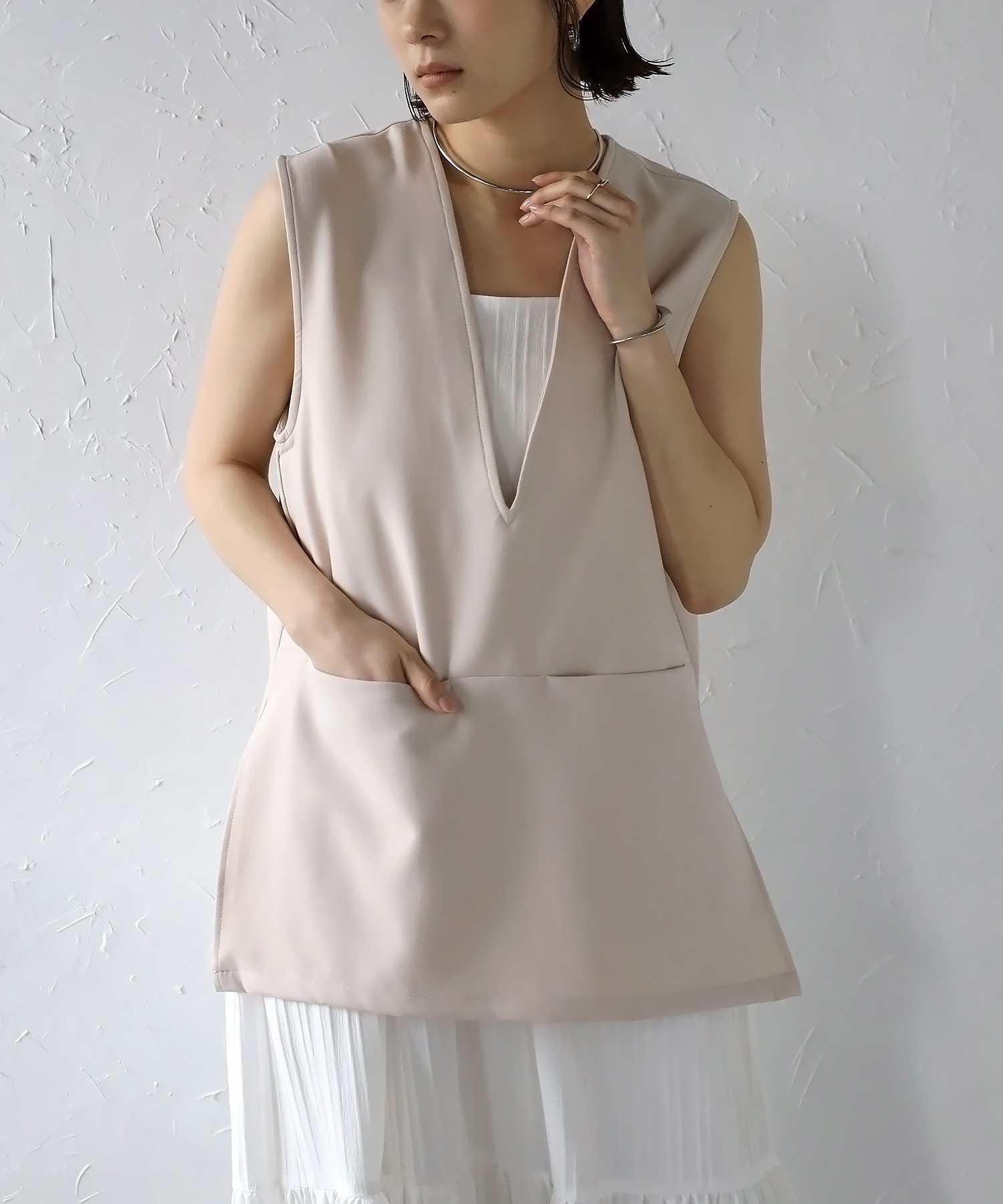 model：H163 着用サイズ：FREE
