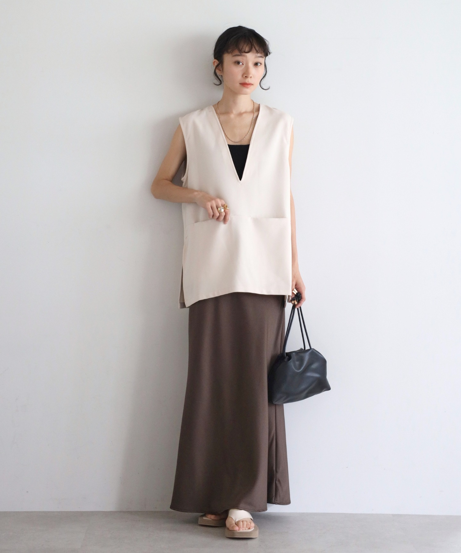 model：H161 着用サイズ：FREE