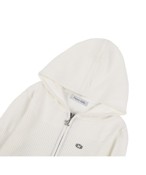 パーカー A'GEM/9 × .kom「 FANCY CLUB/ファンシークラブ」HIKER KNIT HOOD ZIP UP/ハイカーニット ジップ A'GEM/9 × .kom『 FANCY CLUB/ファンシークラブ』HIKER KNIT