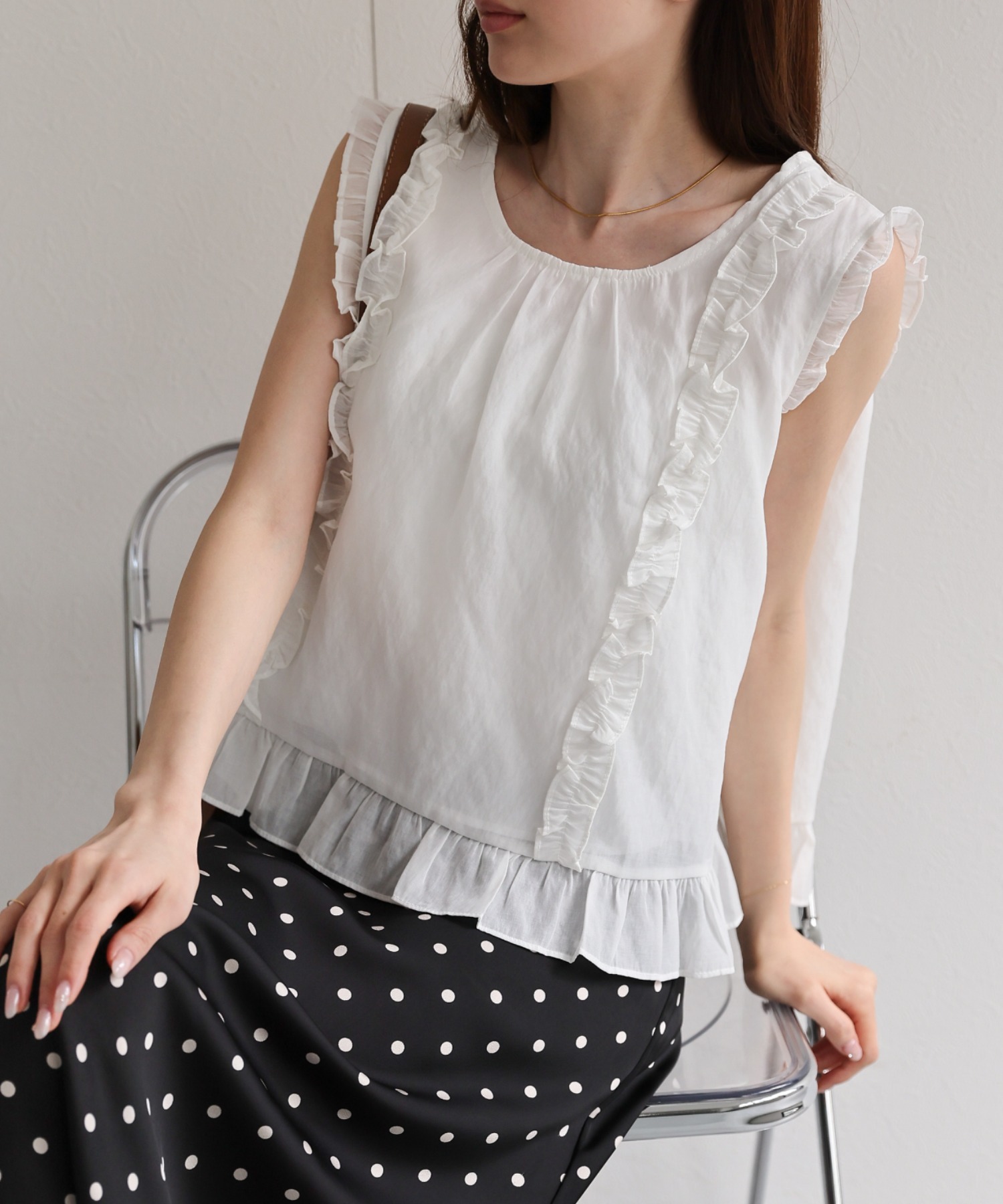 model：162cm 着用サイズ：F