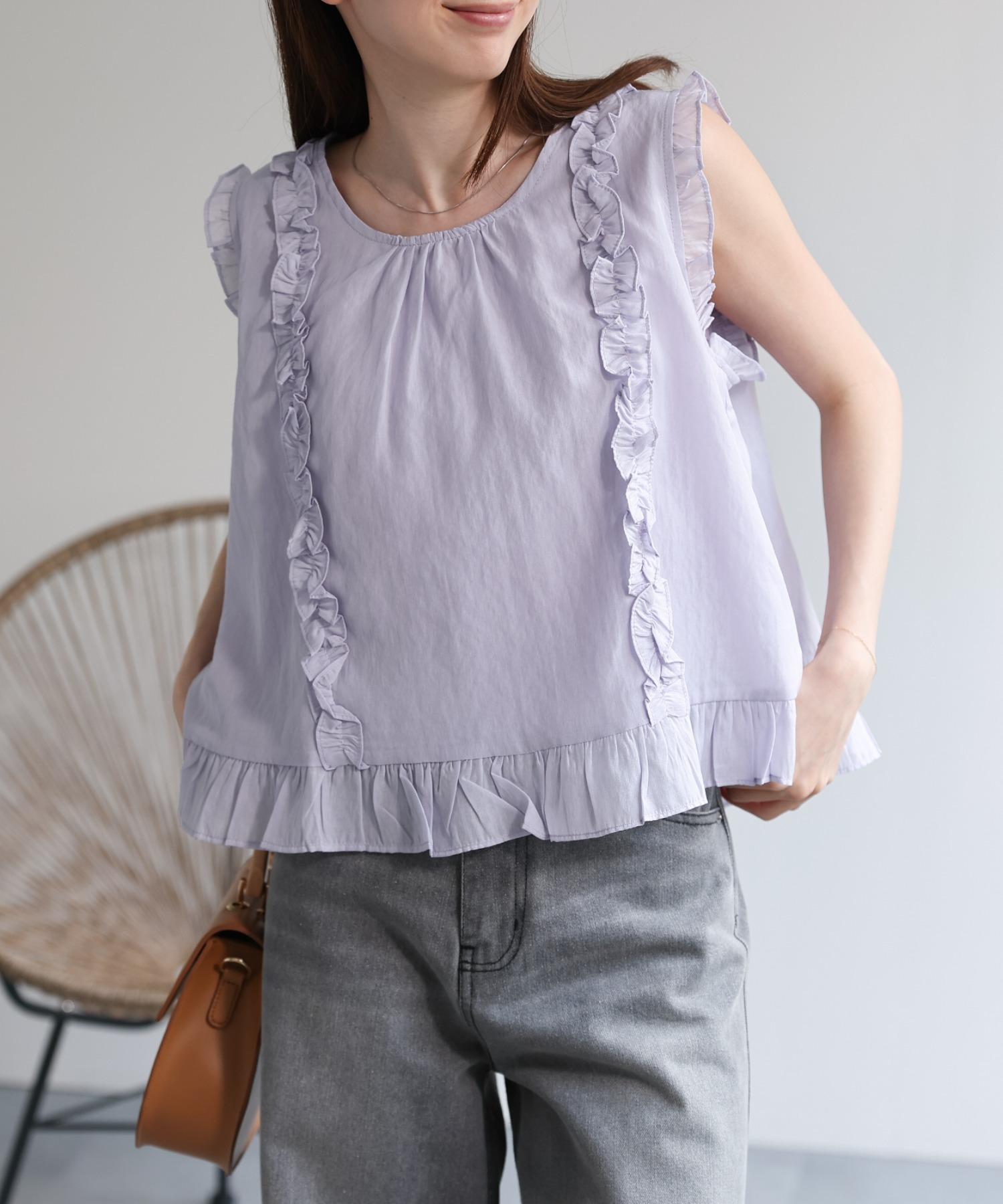 model：162cm 着用サイズ：F