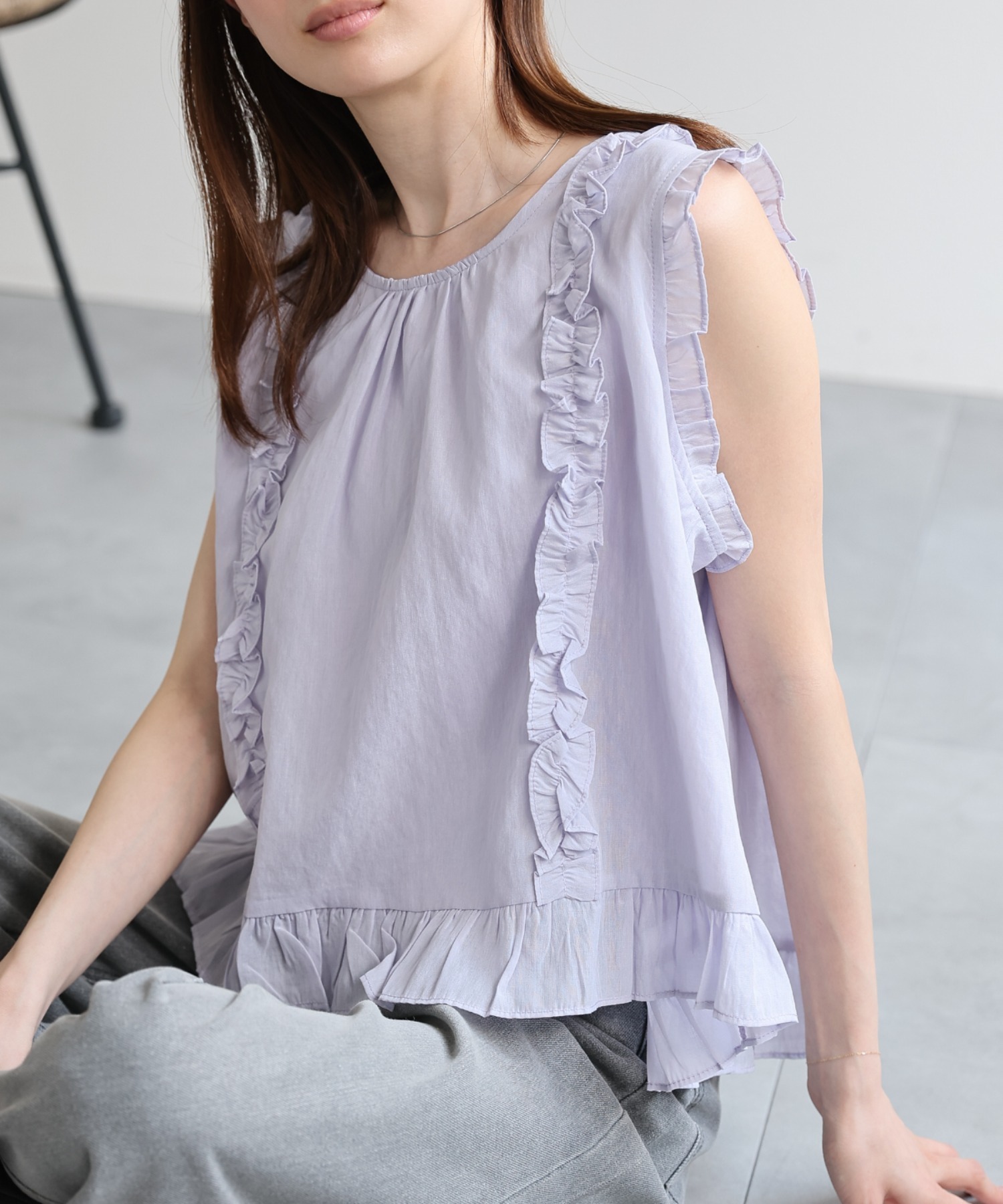 model：162cm 着用サイズ：F