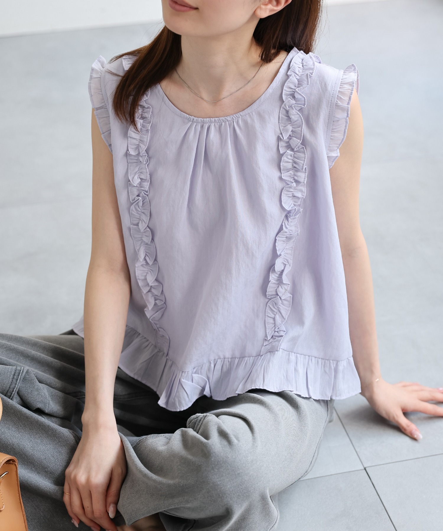 model：162cm 着用サイズ：F
