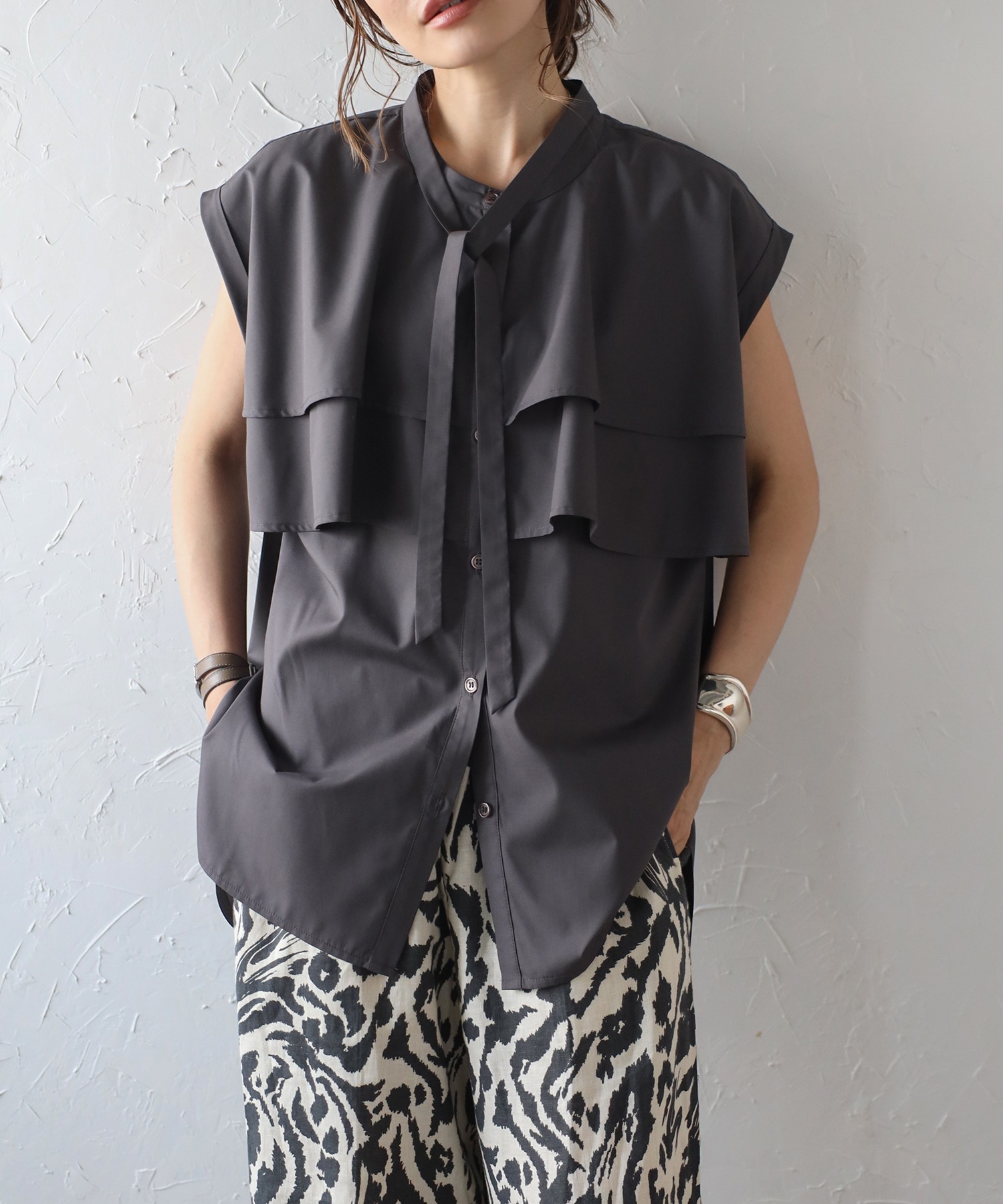 model：H165 着用サイズ：FREE
