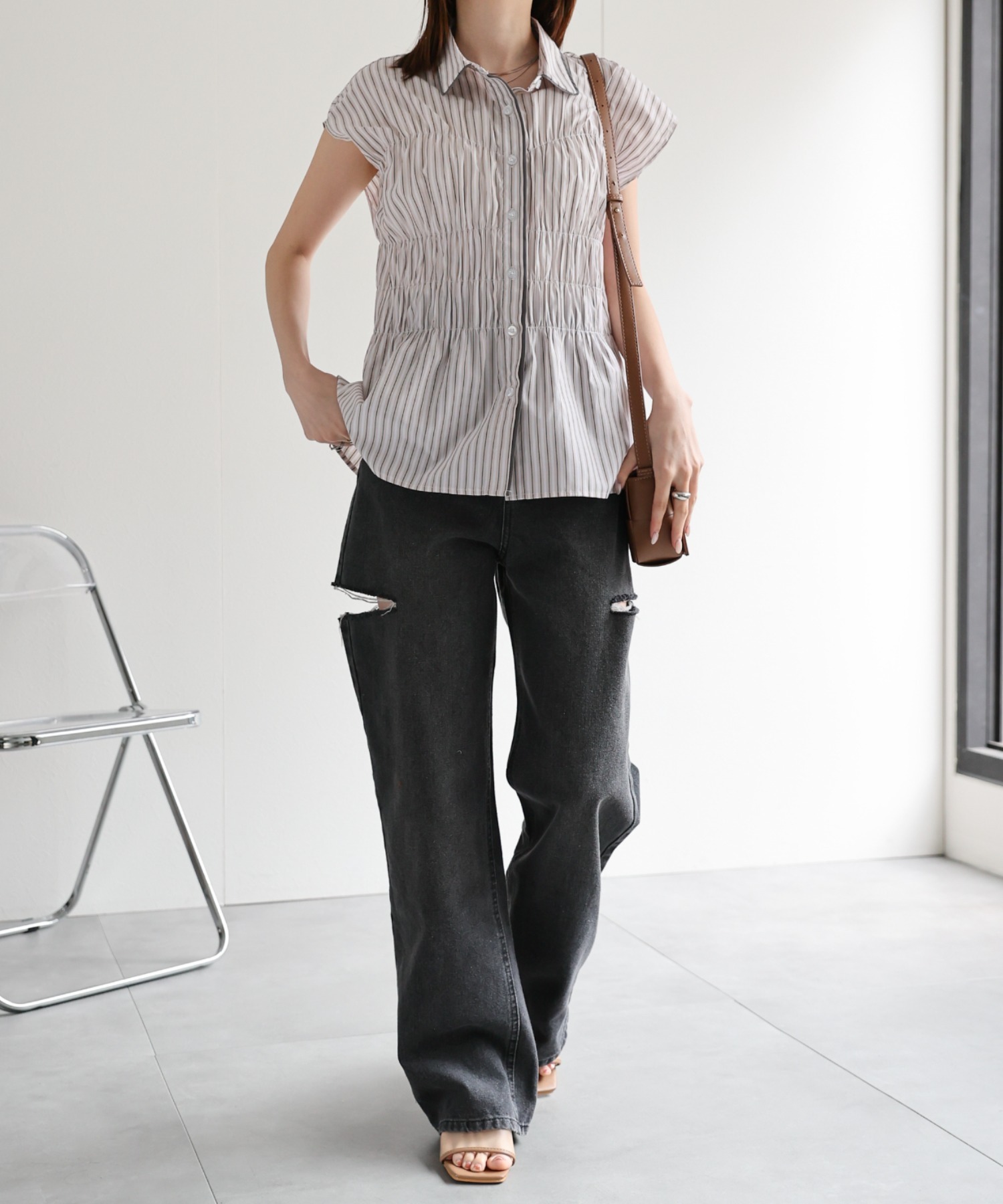 model：162㎝着用サイズ：F