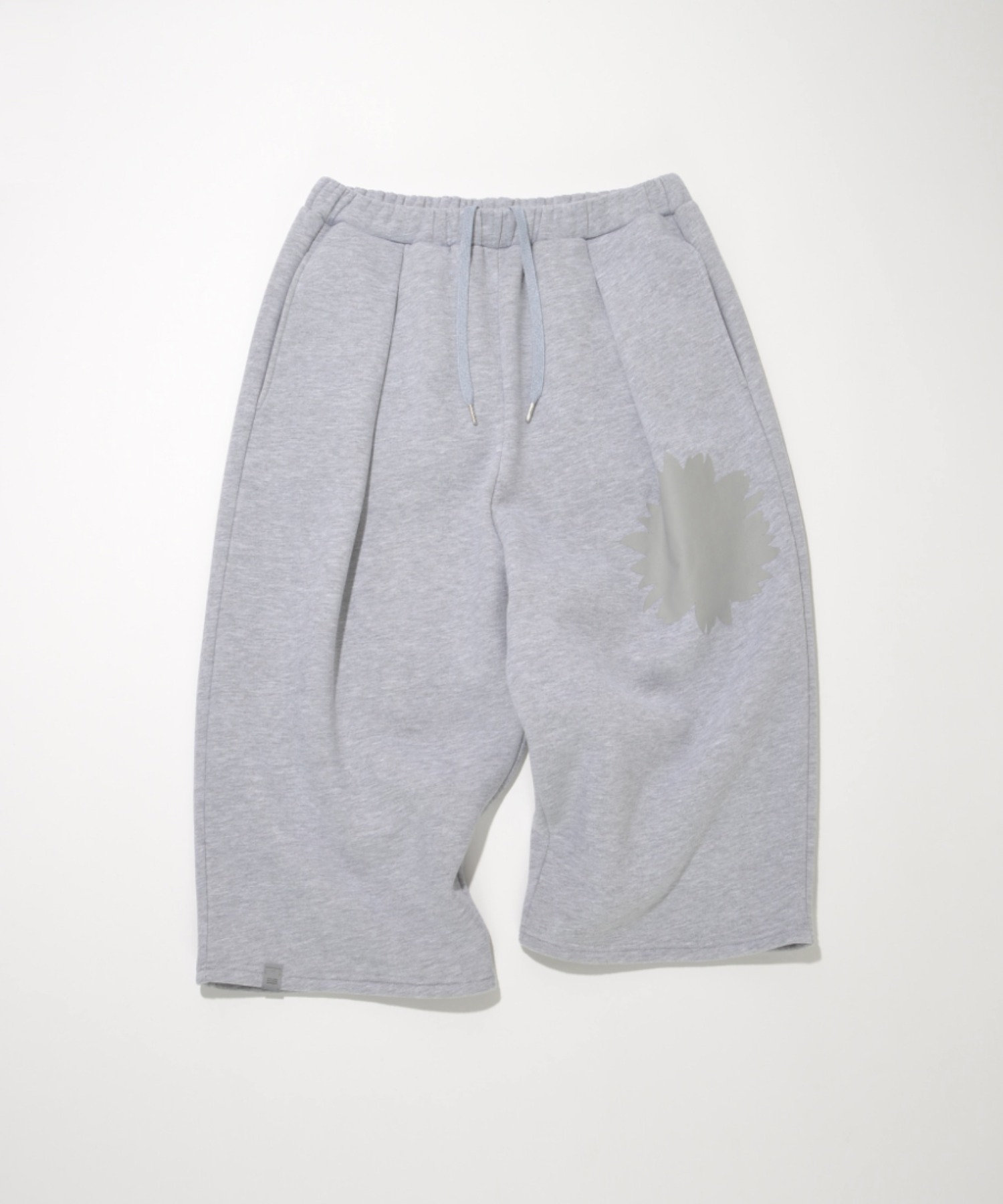 フラワープリントスェット クロップドパンツ/Flower sweat cropped