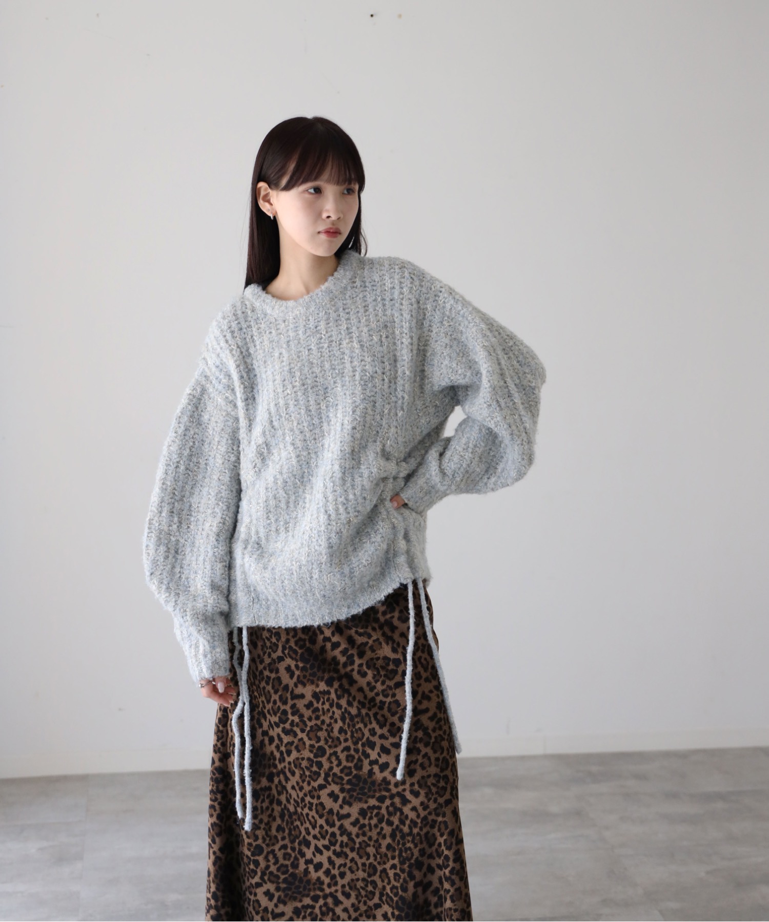 model：164cm. 着用サイズ：FREE