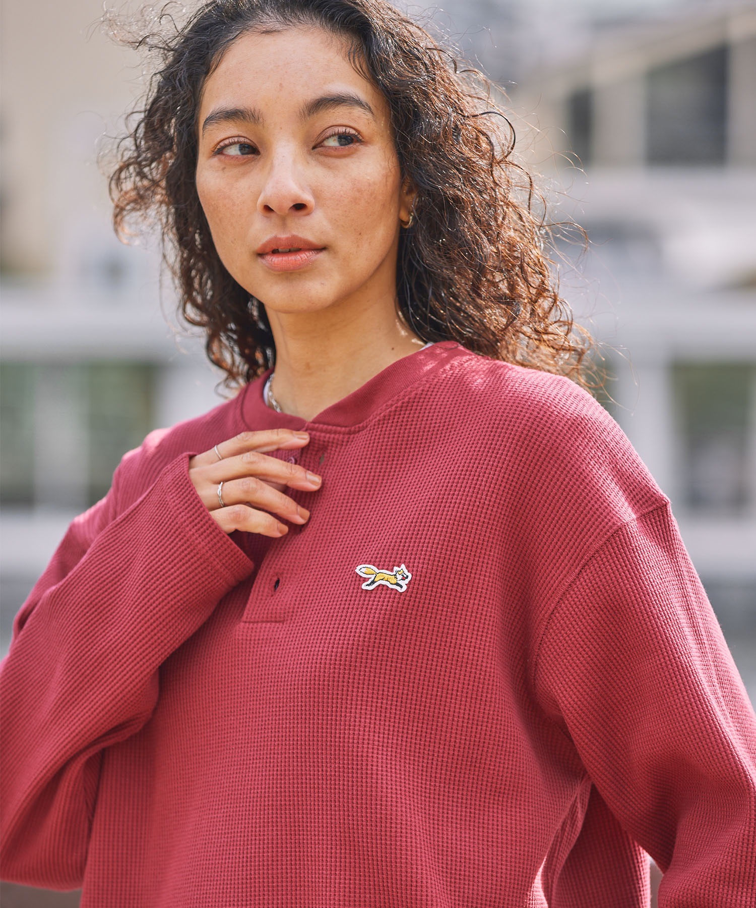 PENNEYS/ぺニーズ 別注 THE FOX ロゴ ワンポイント刺繍 オーバーサイズ