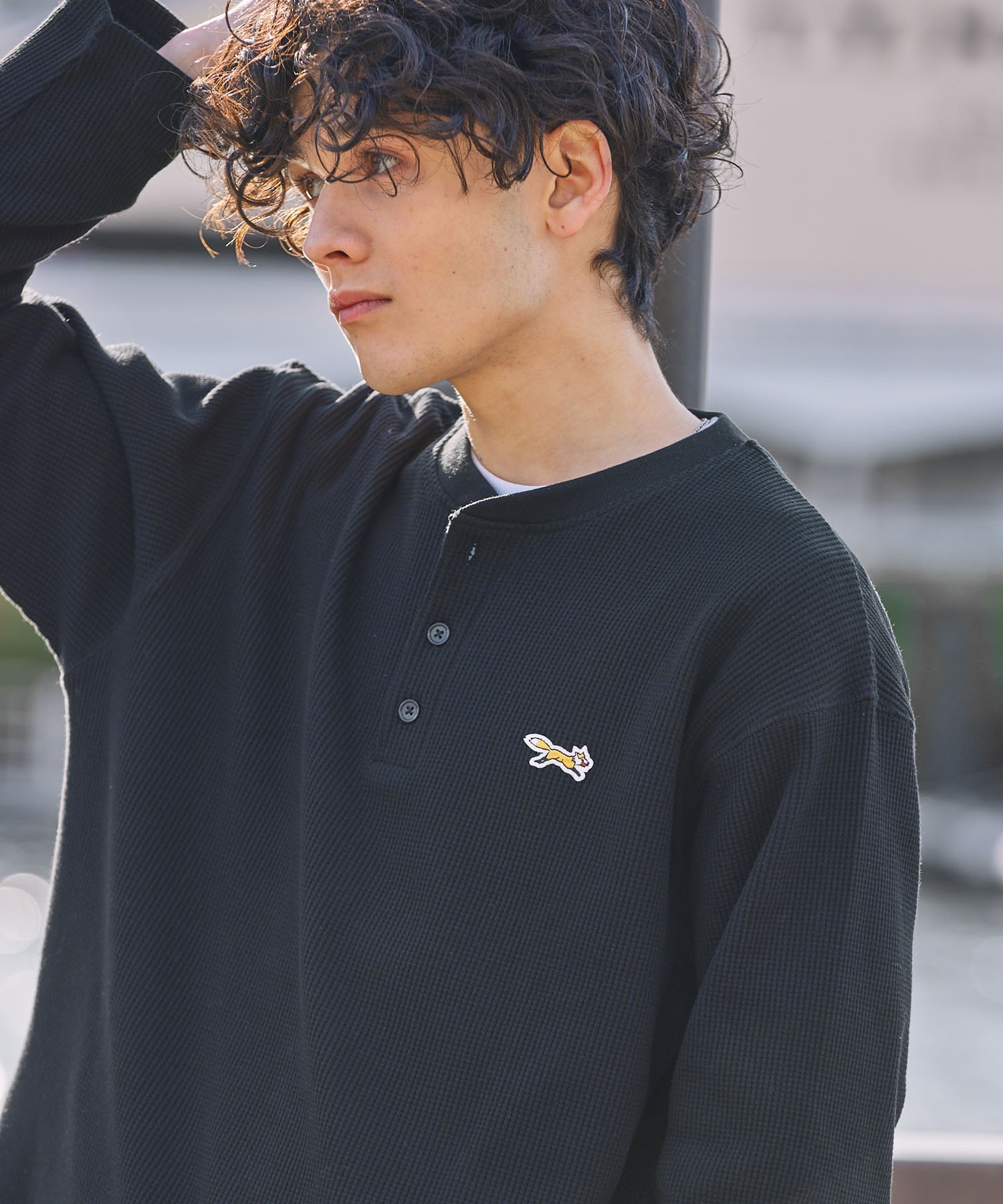 PENNEYS/ぺニーズ 別注 THE FOX ロゴ ワンポイント刺繍 オーバーサイズ