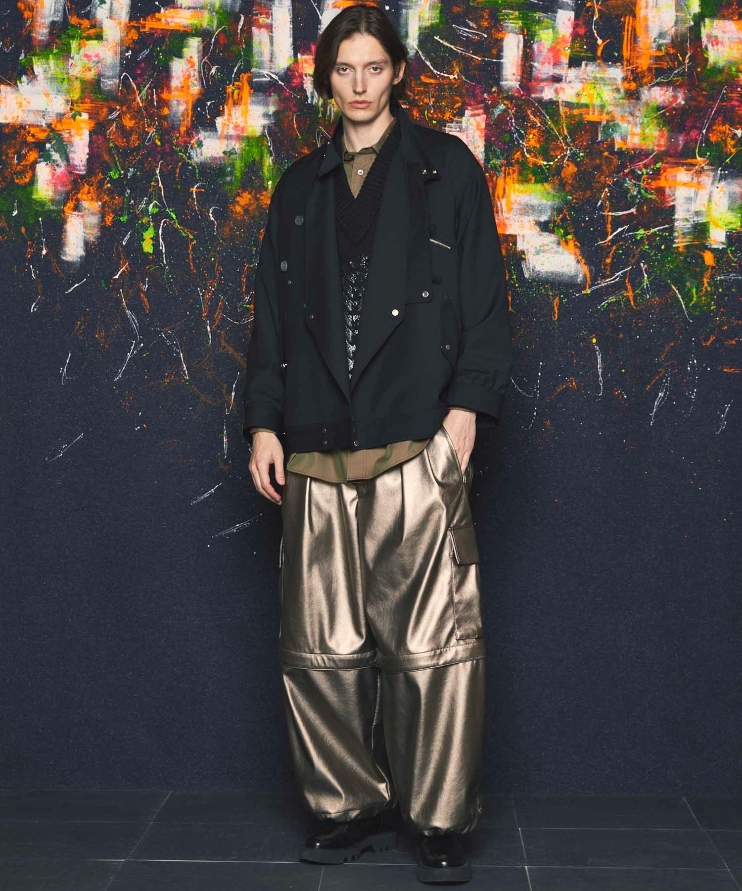 《UNISEX》Cotton Silk Prime-Over Shirt Coat/コットンシルクプライムオーバーシャツコート【MAISON SPECIAL/メゾンスペシャル】