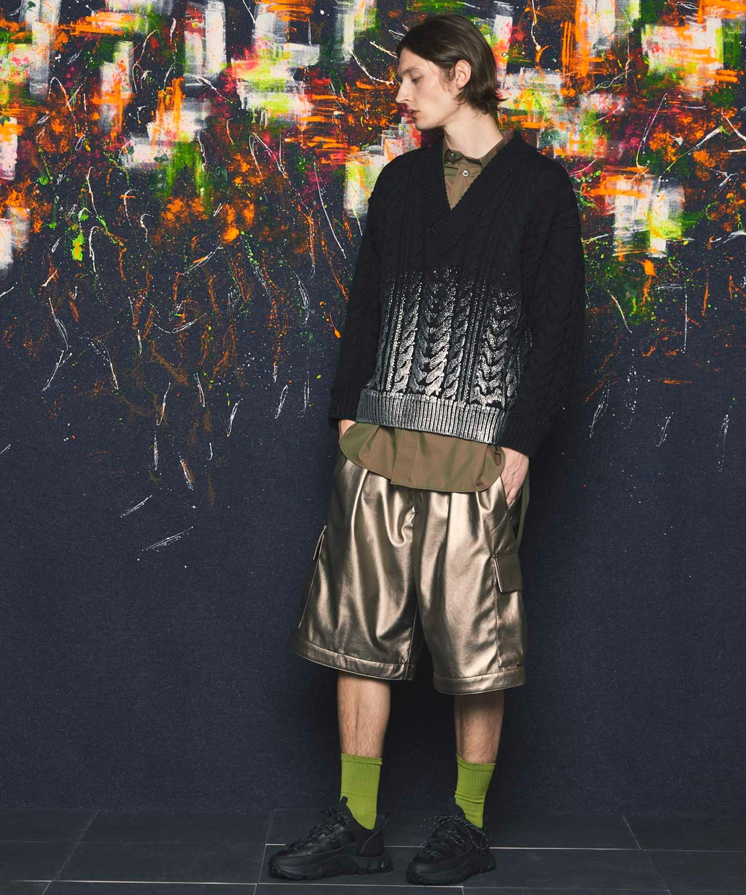 《UNISEX》Cotton Silk Prime-Over Shirt Coat/コットンシルクプライムオーバーシャツコート【MAISON SPECIAL/メゾンスペシャル】