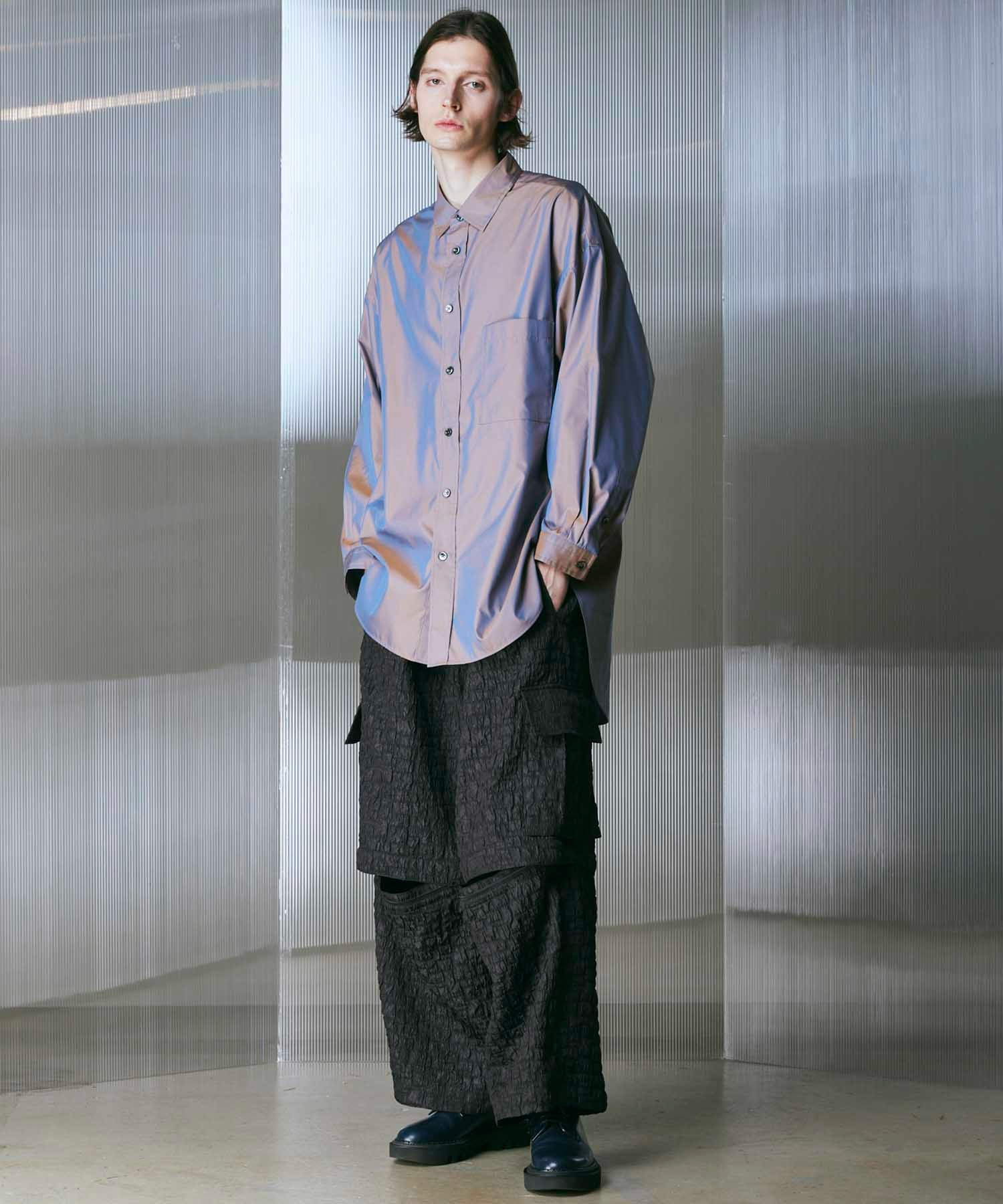 《UNISEX》Cotton Silk Prime-Over Shirt Coat/コットンシルクプライムオーバーシャツコート【MAISON SPECIAL/メゾンスペシャル】