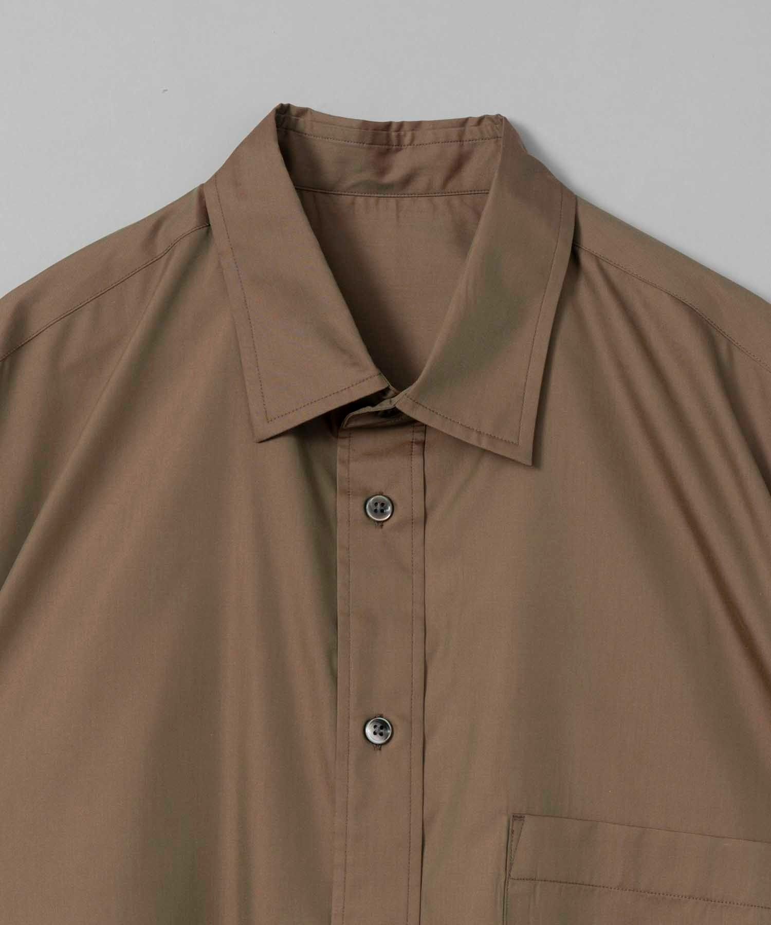 《UNISEX》Cotton Silk Prime-Over Shirt Coat/コットンシルクプライムオーバーシャツコート【MAISON SPECIAL/メゾンスペシャル】