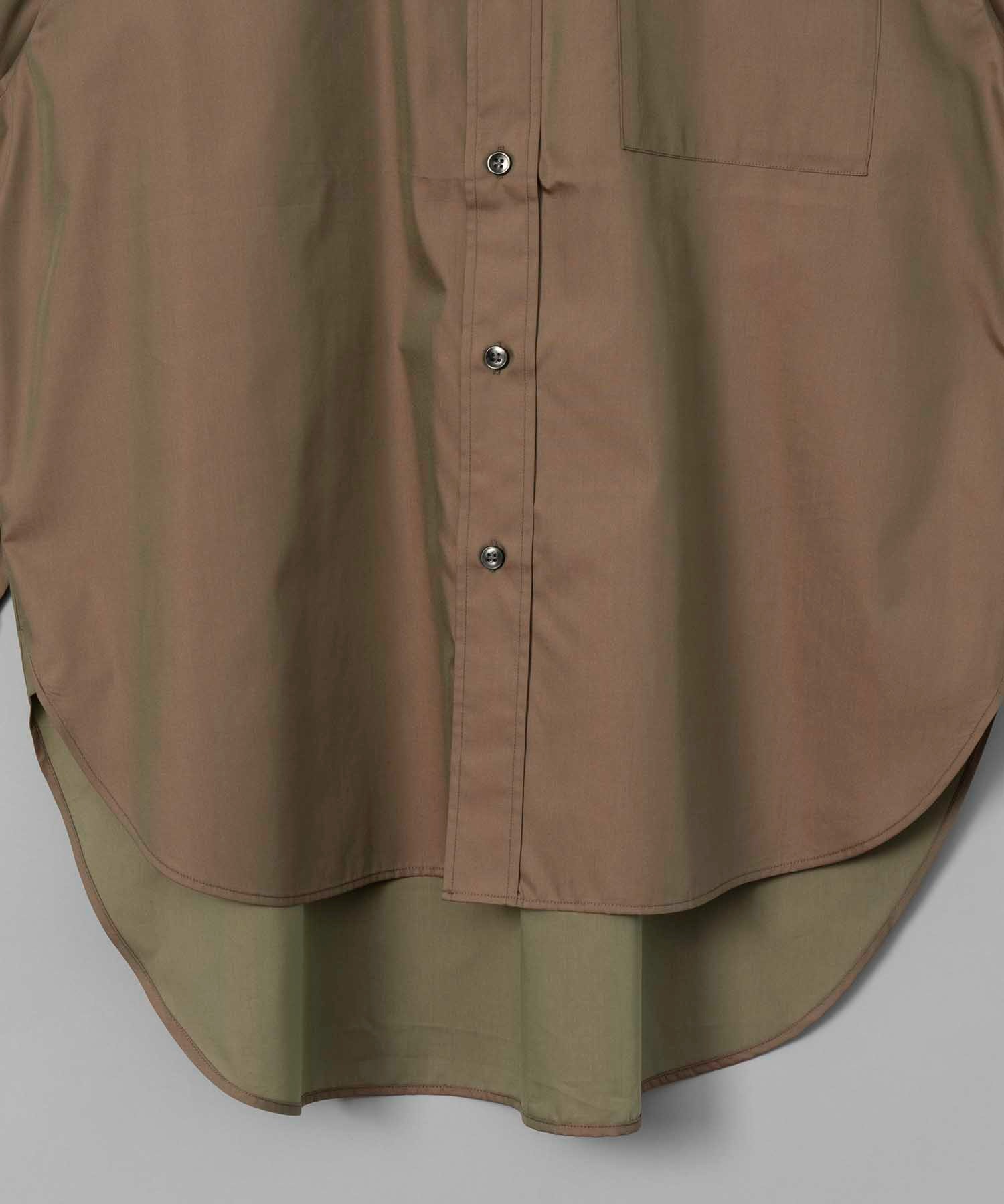 《UNISEX》Cotton Silk Prime-Over Shirt Coat/コットンシルクプライムオーバーシャツコート【MAISON SPECIAL/メゾンスペシャル】