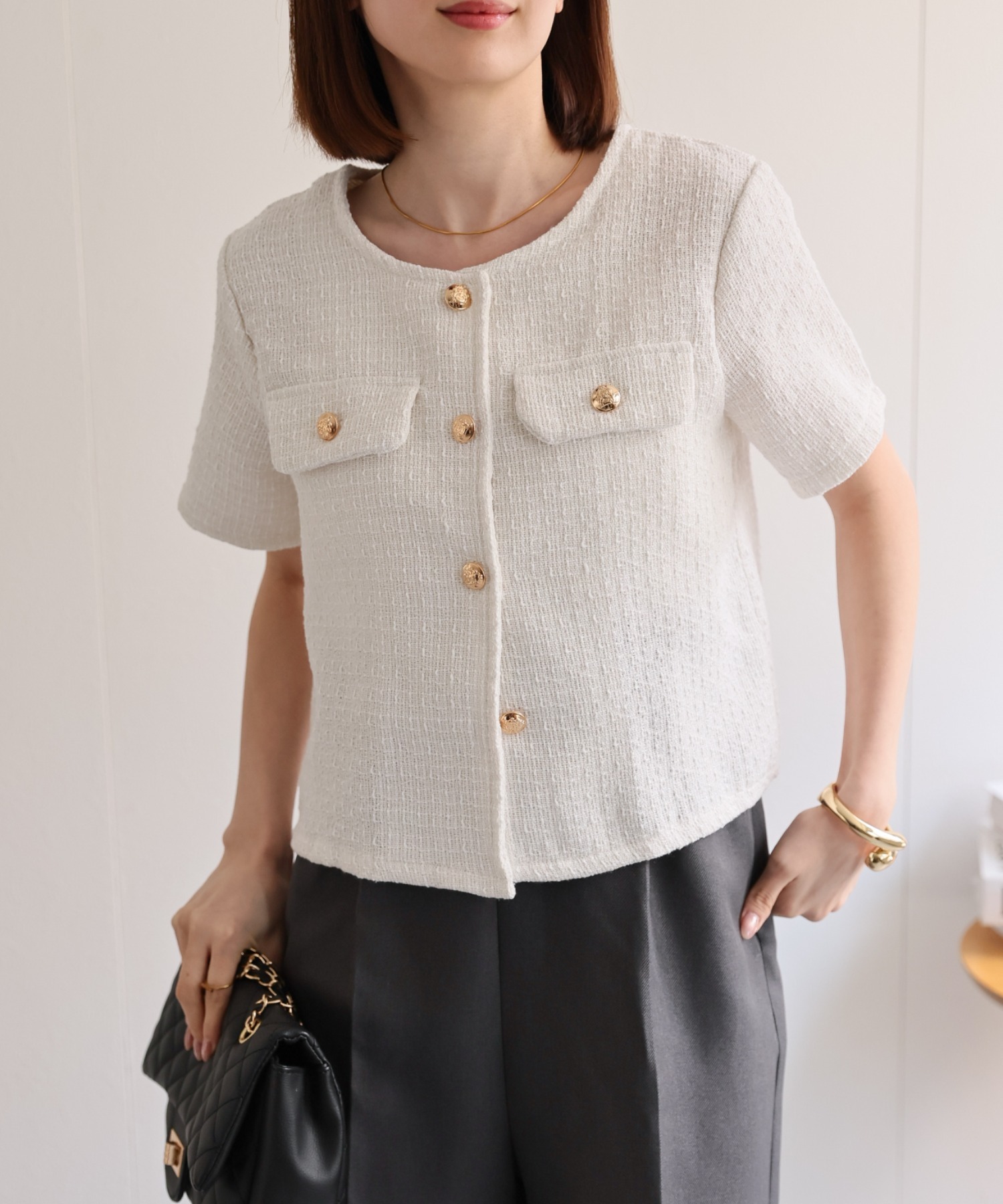 モデル：162cm 着用サイズ：F