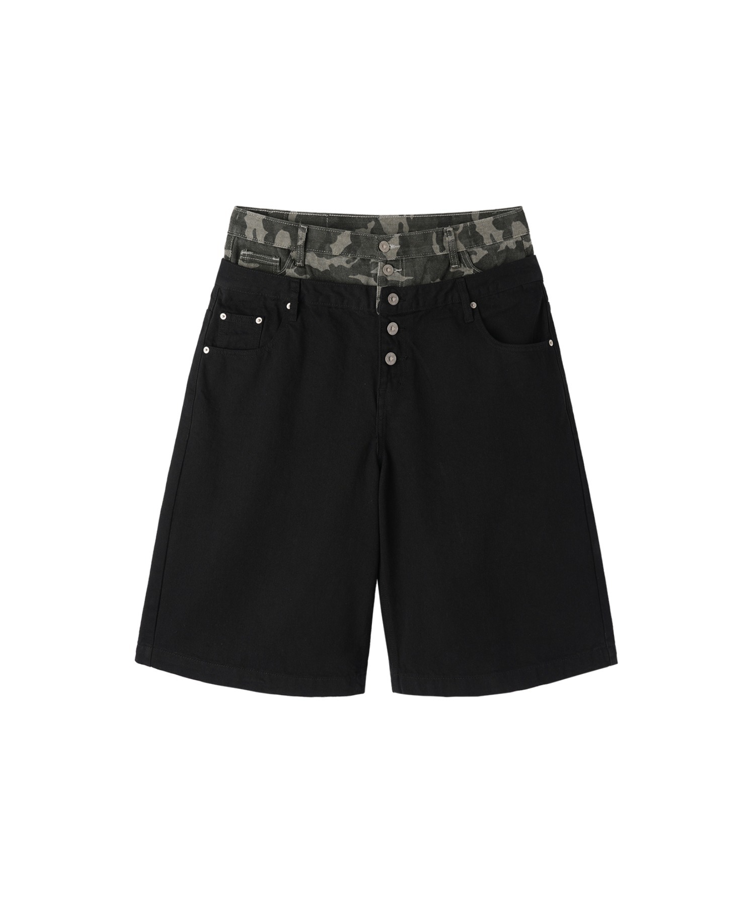 OY/オーワイ』LAYERED WAIST WIDE SHORTS/レイヤードウエストワイド