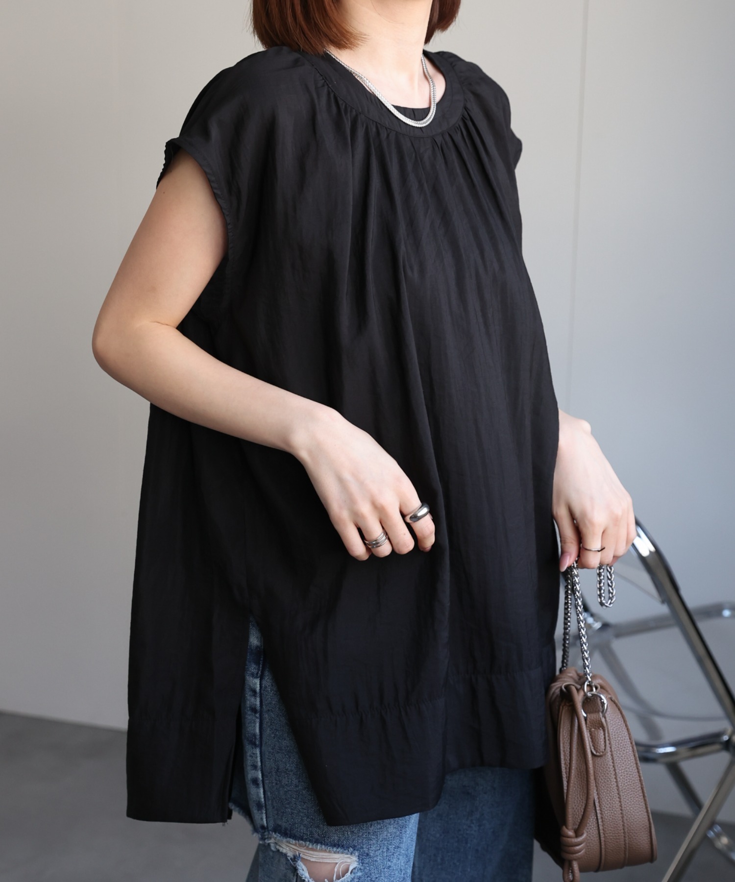 モデル:162cm 着用サイズ：F