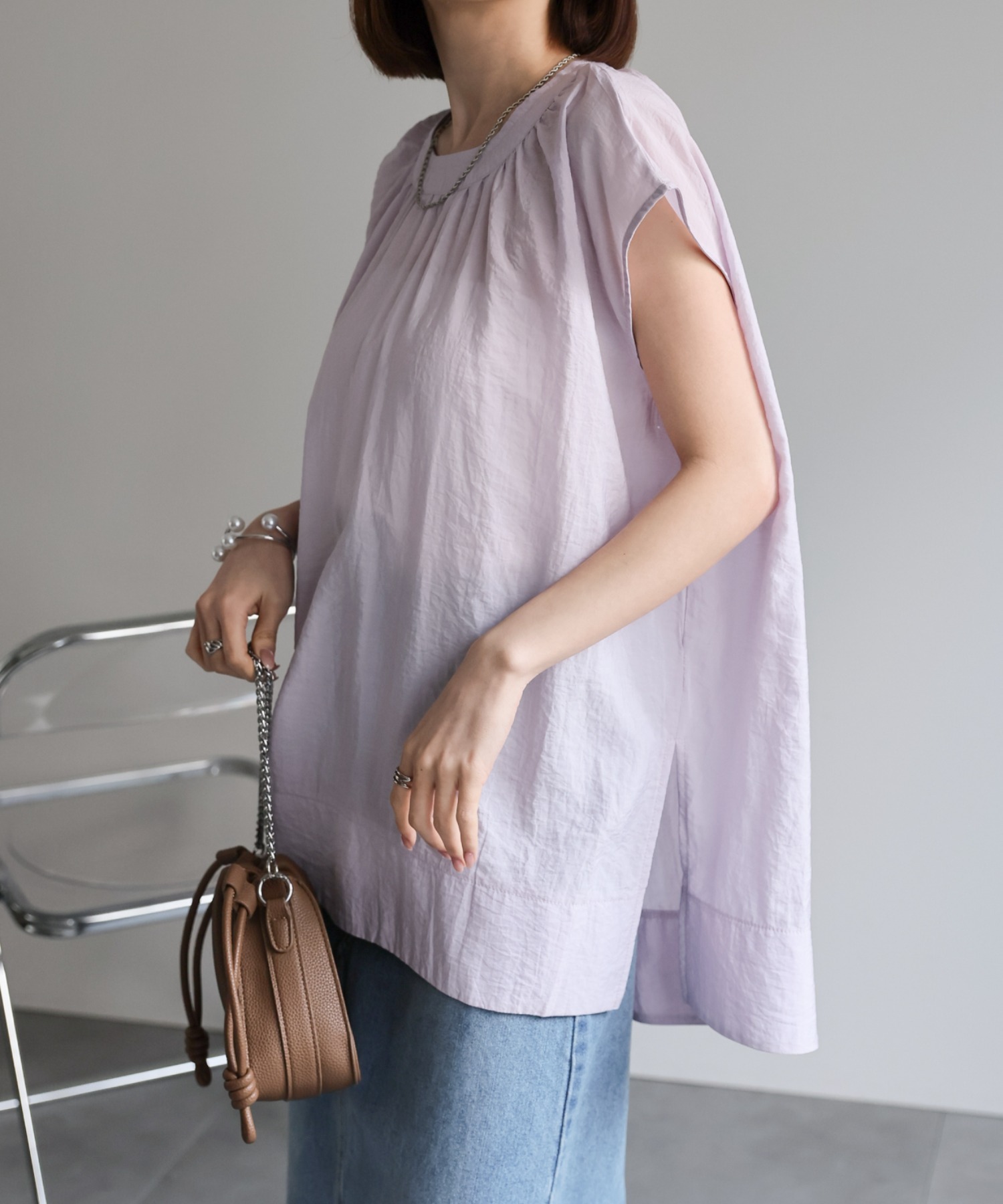 モデル:162cm 着用サイズ：F