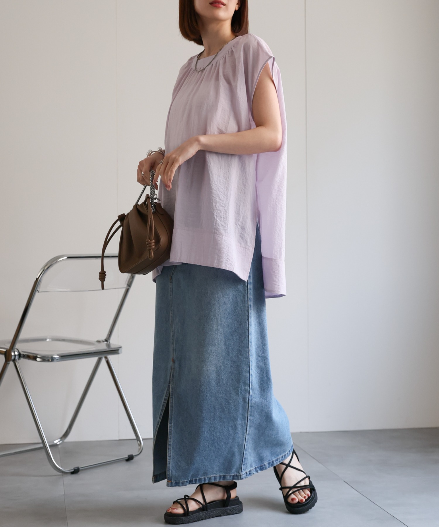 モデル:162cm 着用サイズ：F