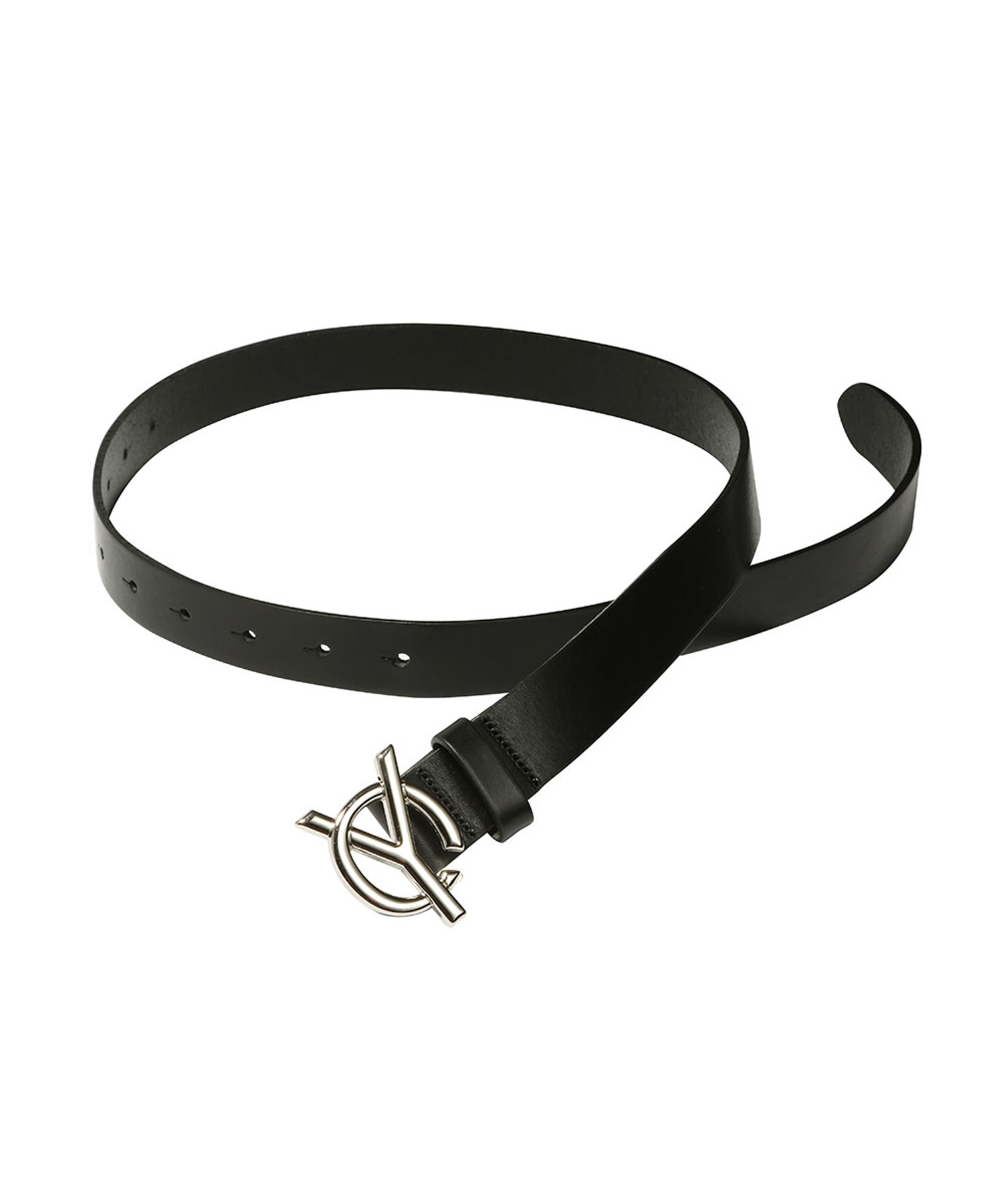 OY(オーワイ) LOGO LEATHER BELT メンズ ファッション雑貨