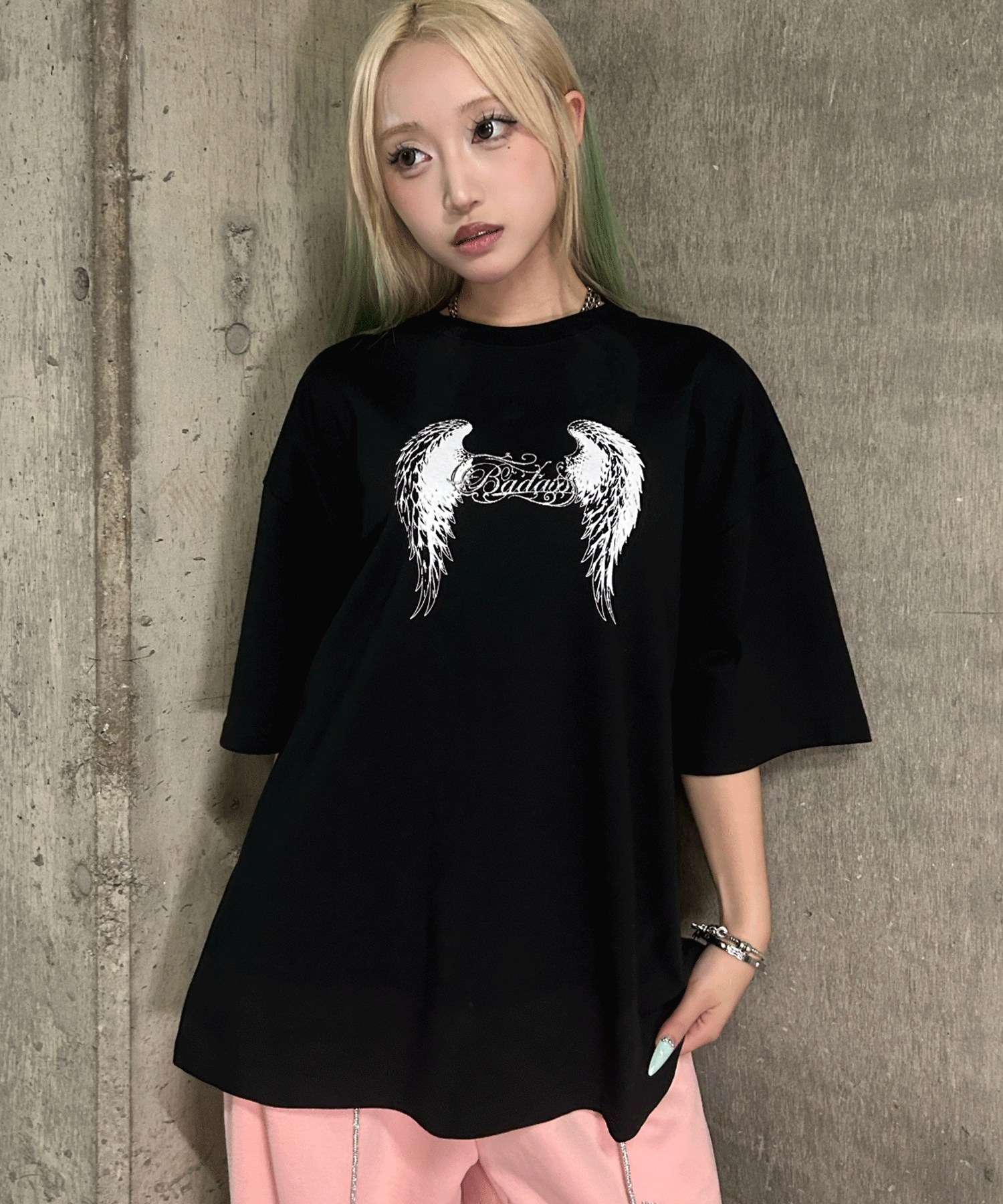 A'GEM/9 × .kom 『A'GEM/9/エージェムナイン』 フェザー×クロスTシャツ