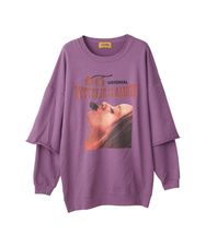 WOMAN CHERRY ROUGH オーバーサイズスウェット