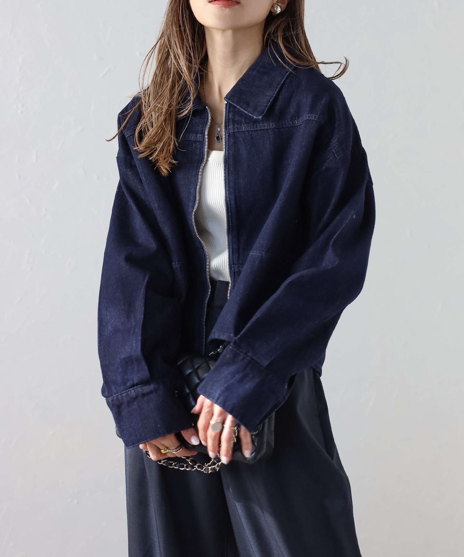 model：H165 着用サイズ：FREE