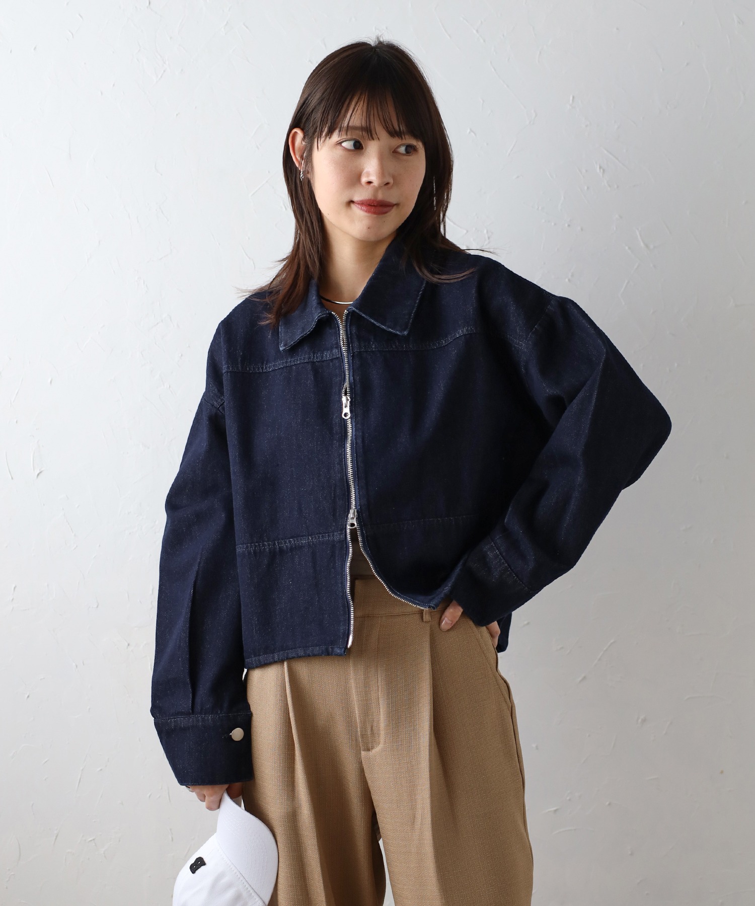 model：H163 着用サイズ：FREE