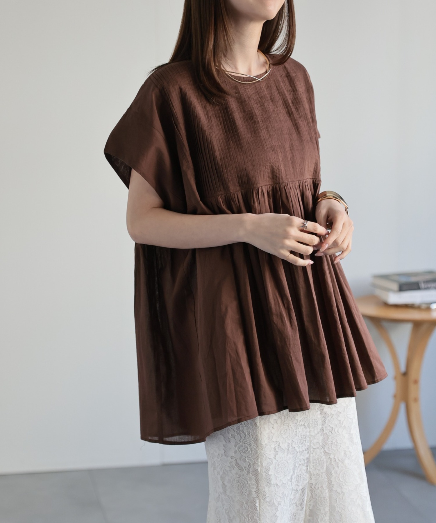 model：162cm 着用サイズ：M