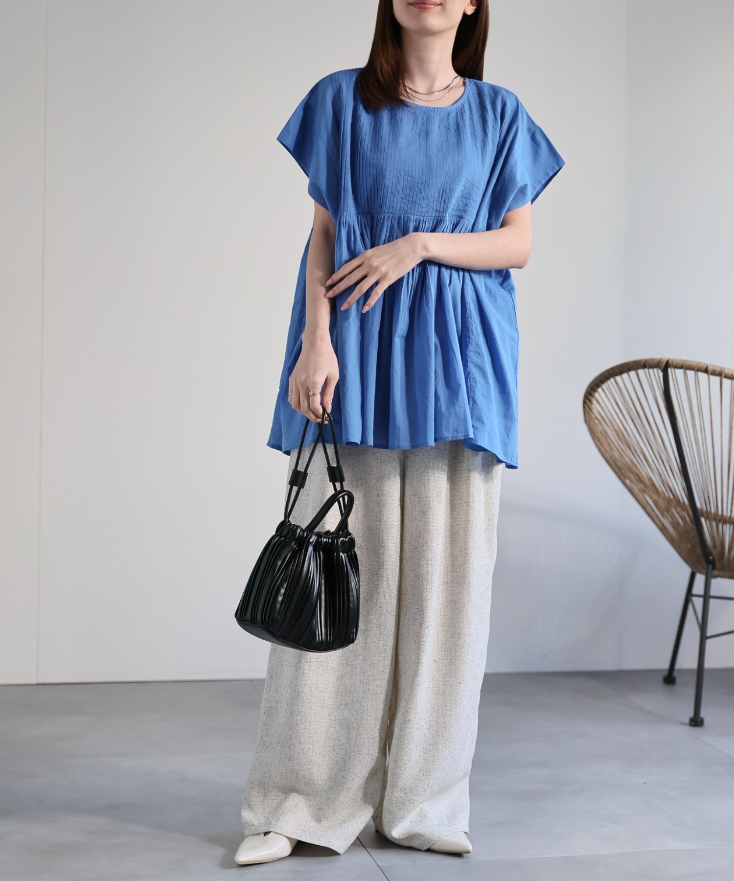 model：162cm 着用サイズ：M
