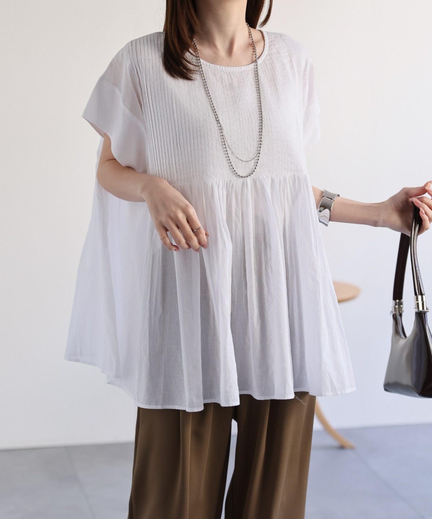 model：162cm 着用サイズ：M