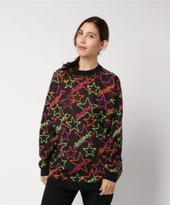 STAR LOGO総柄ジャカード BIGプルオーバー