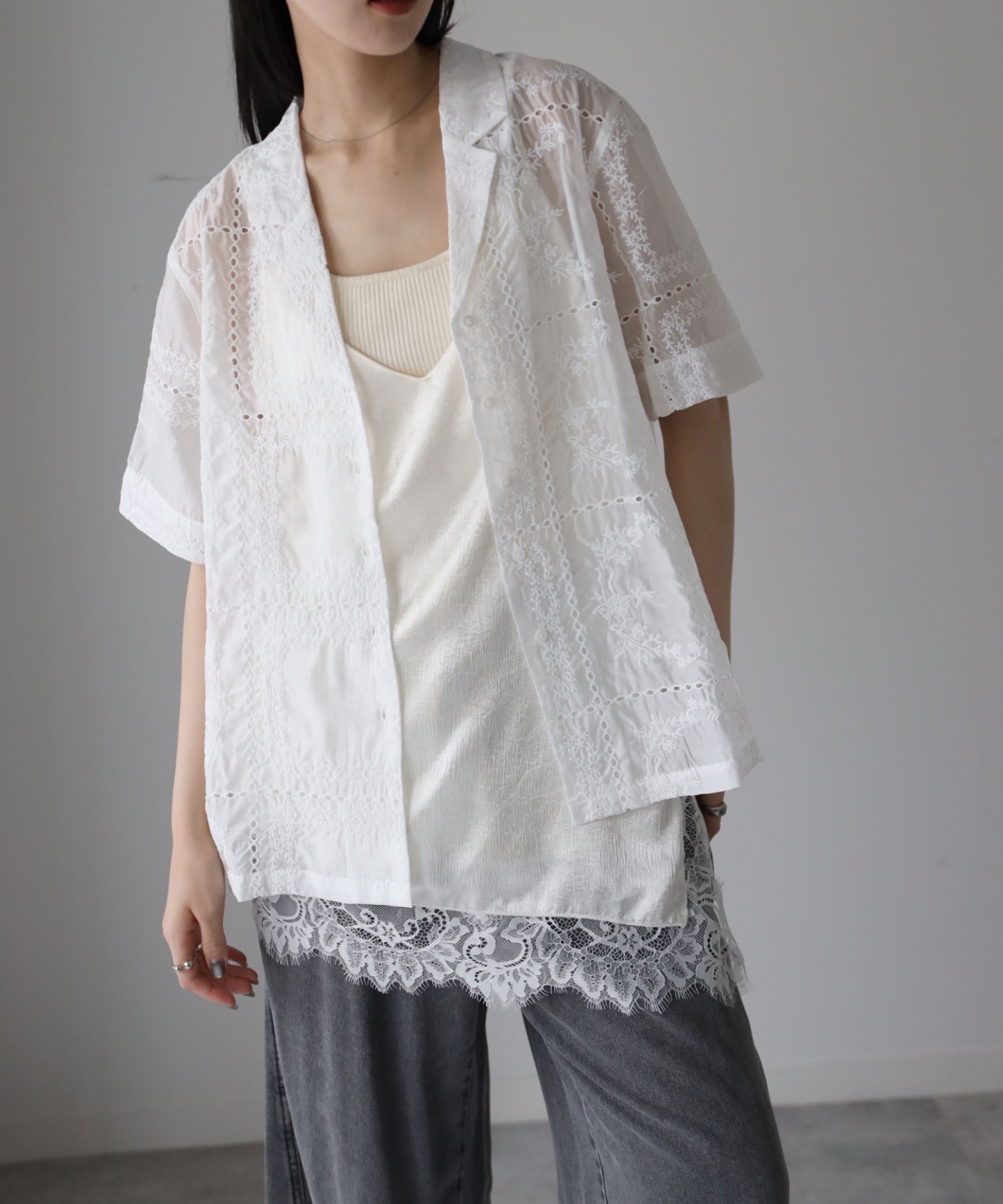 model：164cm  着用サイズ：FREE