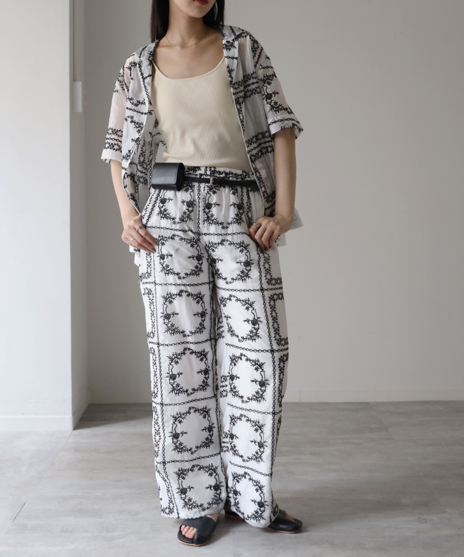 model：164cm  着用サイズ：FREE